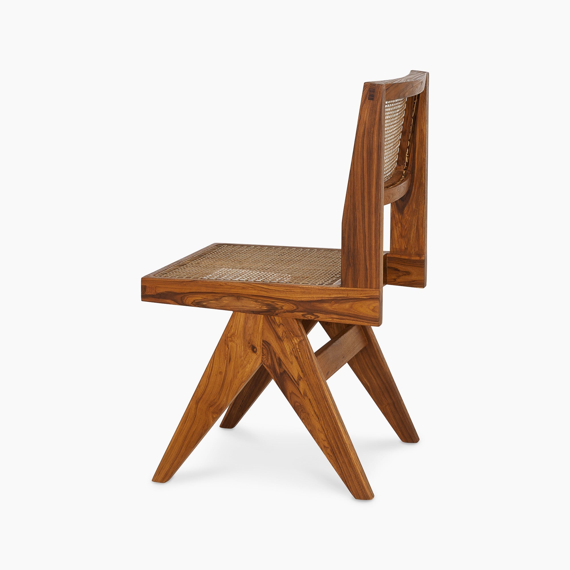 Jeanneret Armless Dining Chair - Black Teak - Floor Model - Grade A