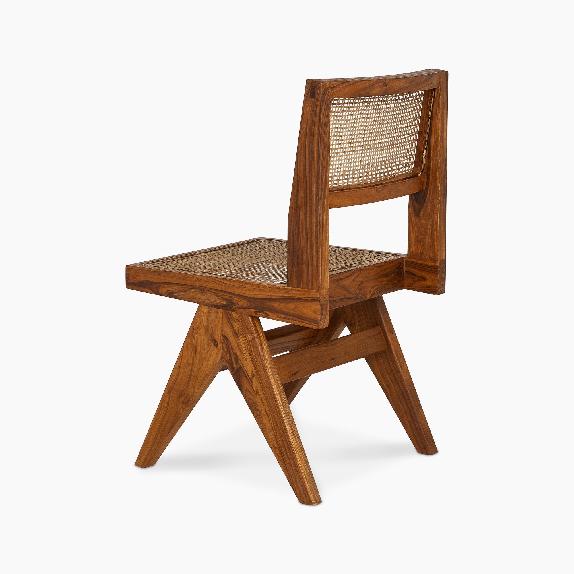 Jeanneret Armless Dining Chair - Black Teak - Floor Model - Grade A