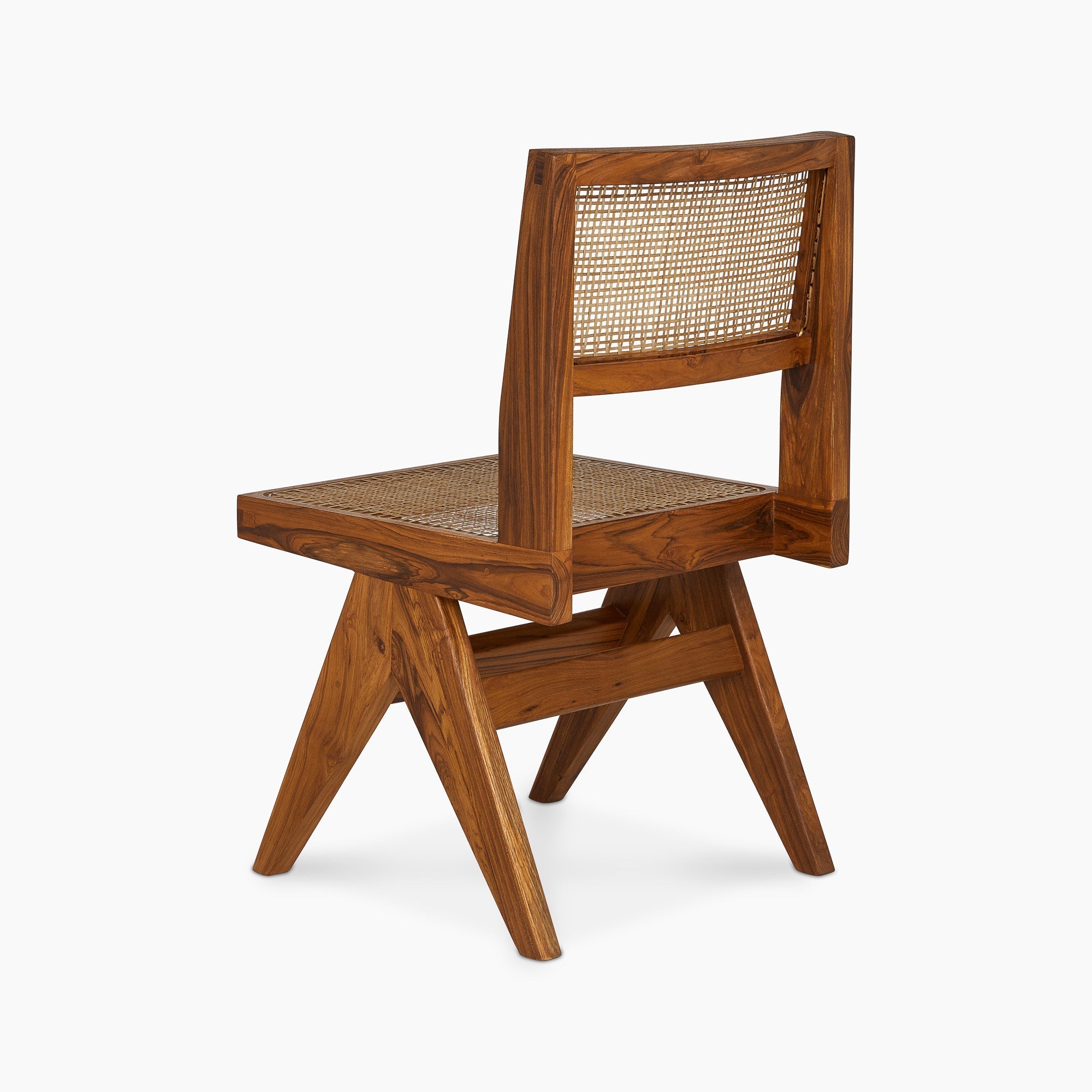 Jeanneret Armless Dining Chair - Black Teak - Floor Model - Grade A