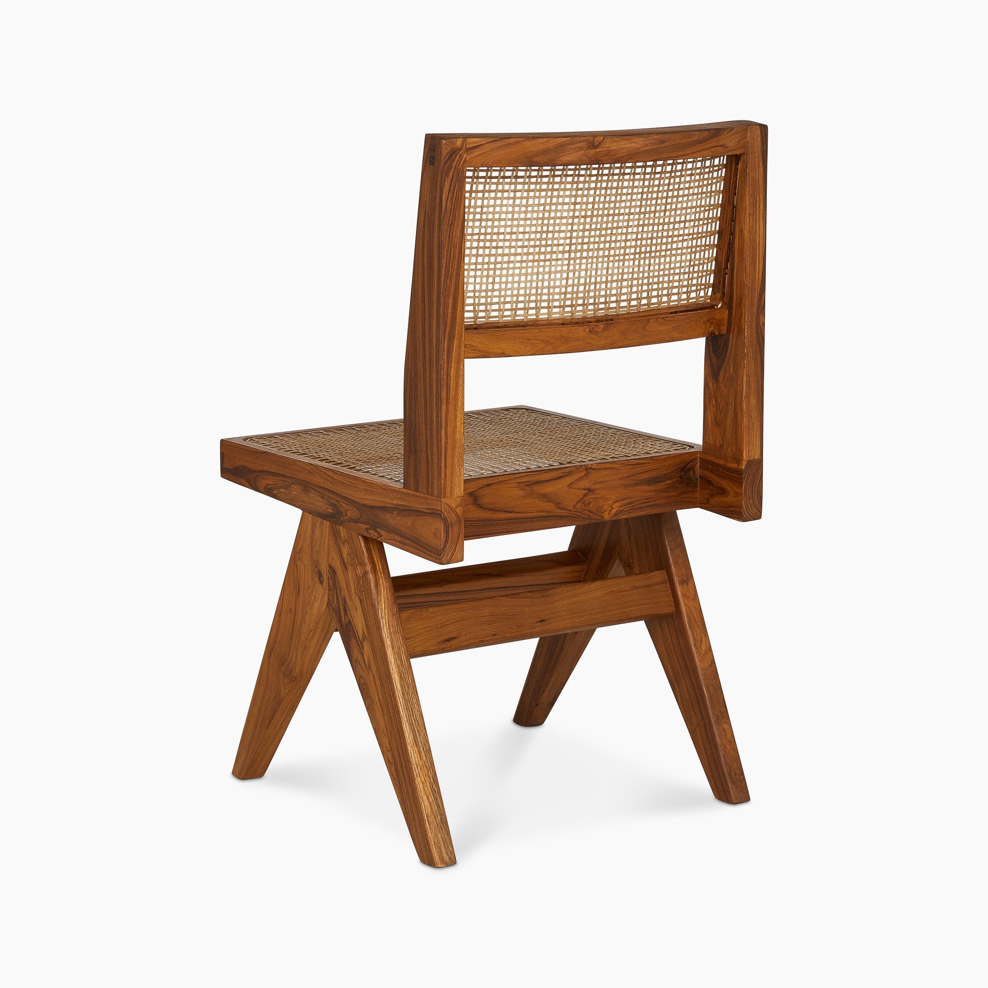 Jeanneret Armless Dining Chair - Black Teak - Floor Model - Grade A