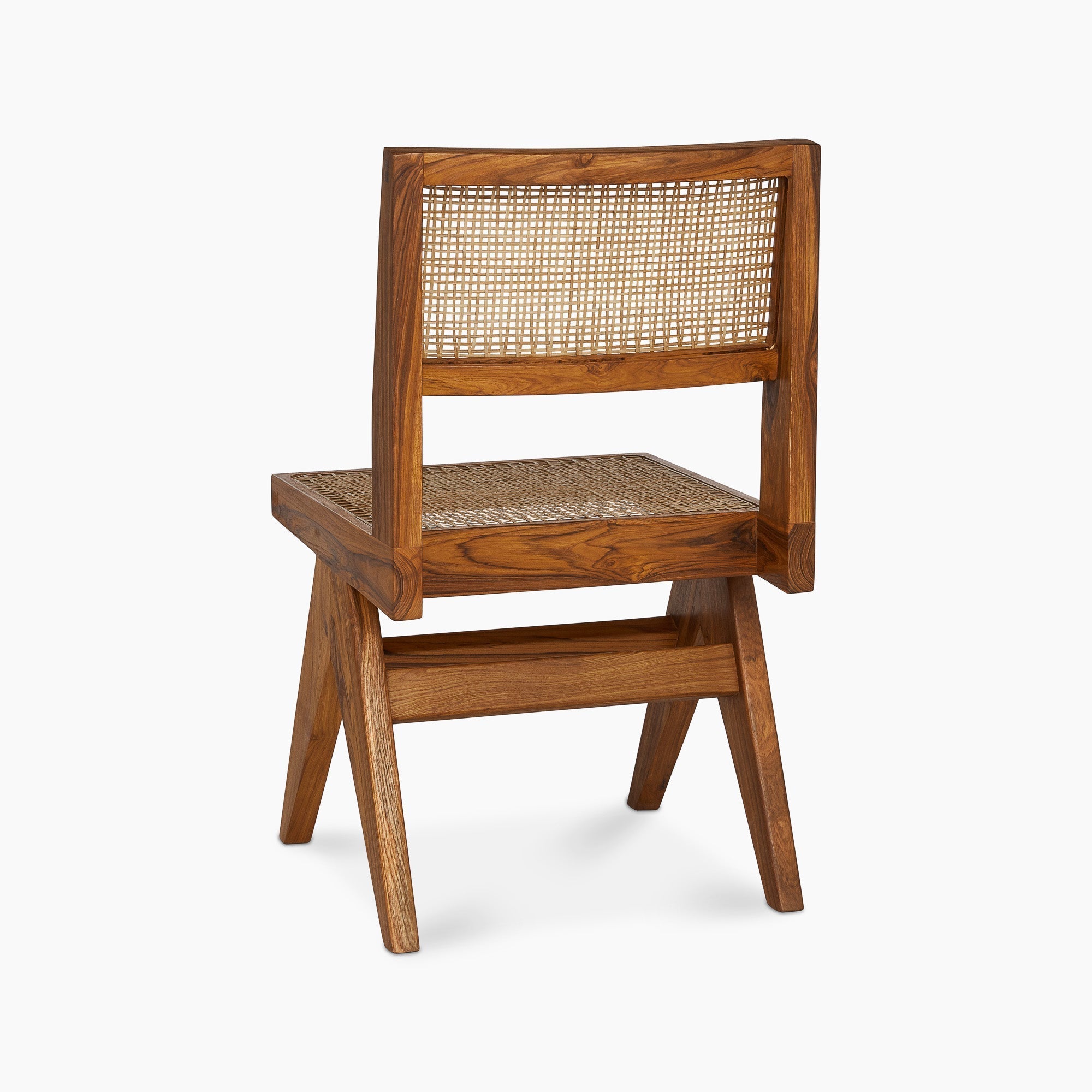 Jeanneret Armless Dining Chair - Black Teak - Floor Model - Grade A