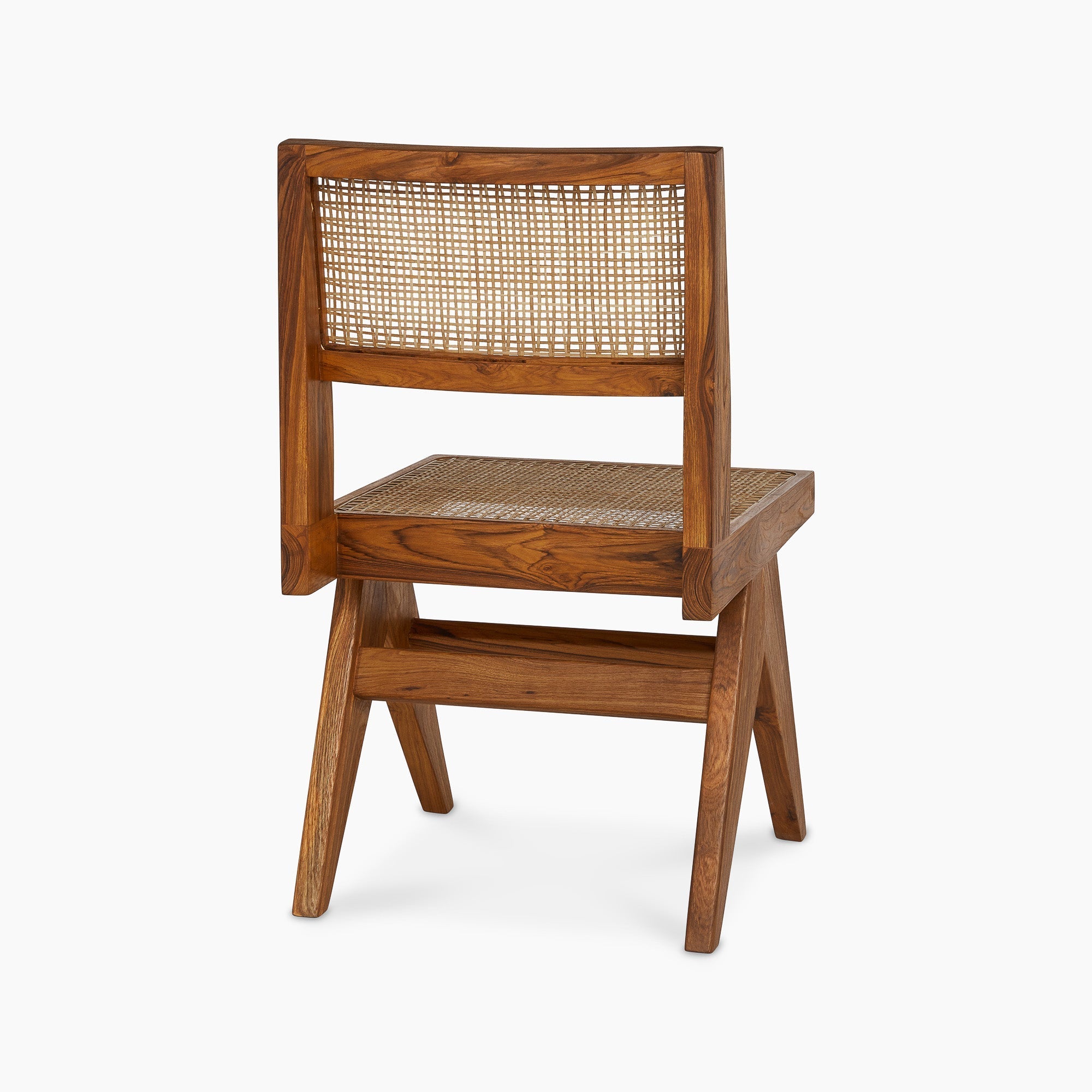 Jeanneret Armless Dining Chair - Black Teak - Floor Model - Grade A