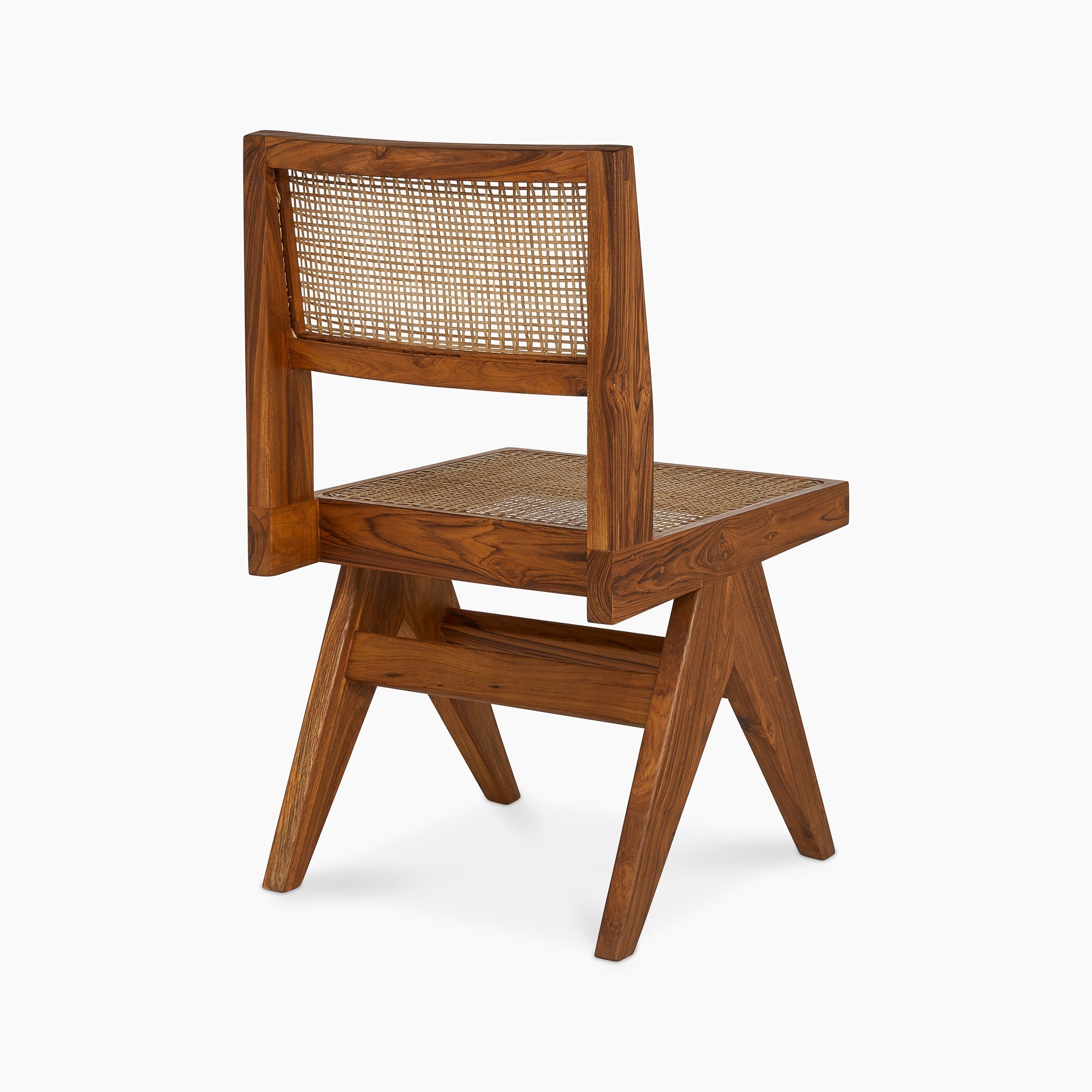 Jeanneret Armless Dining Chair - Black Teak - Floor Model - Grade A