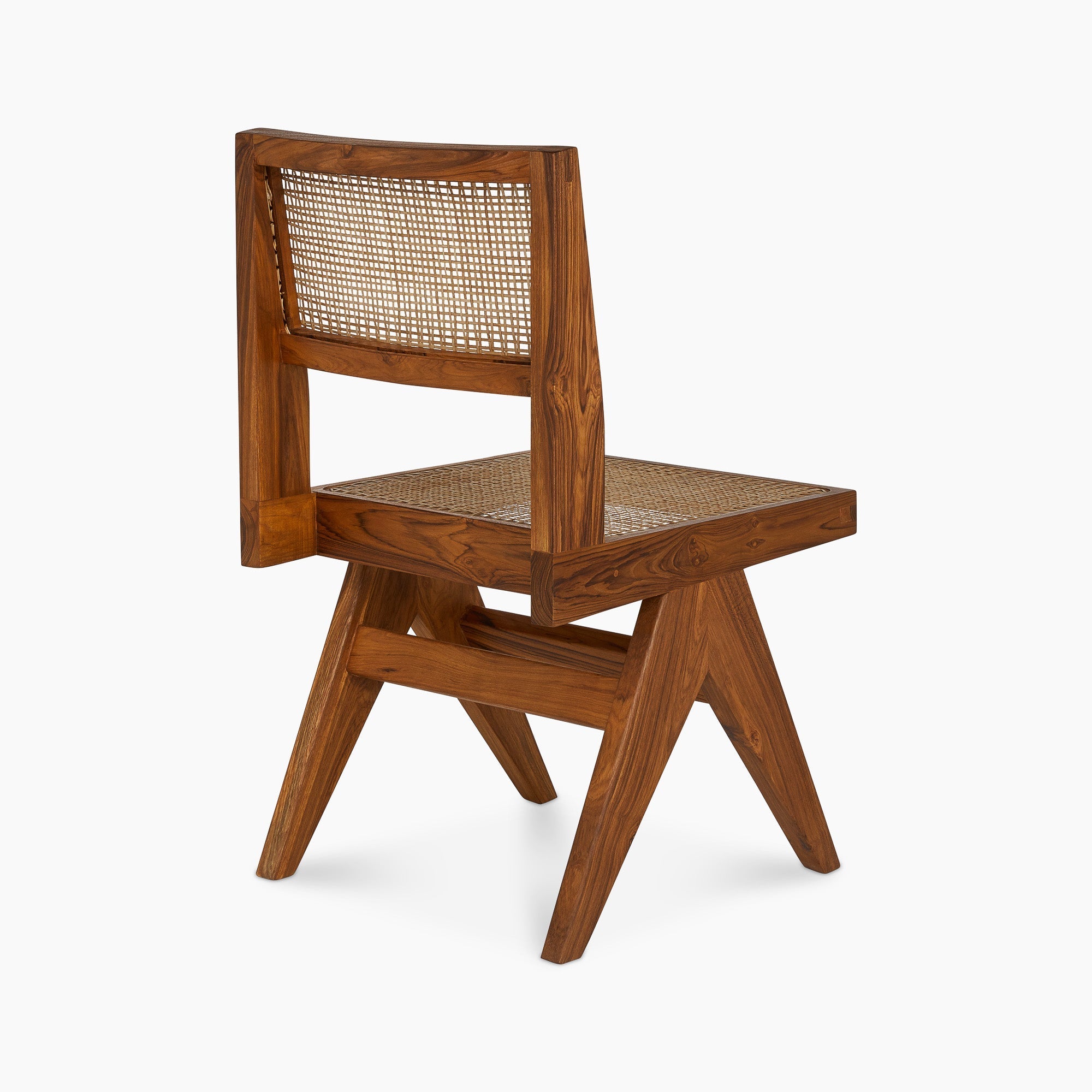 Jeanneret Armless Dining Chair - Black Teak - Floor Model - Grade A
