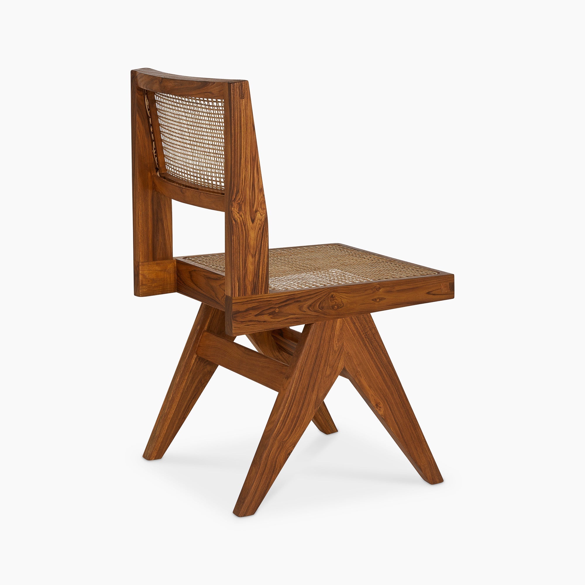 Jeanneret Armless Dining Chair - Black Teak - Floor Model - Grade A