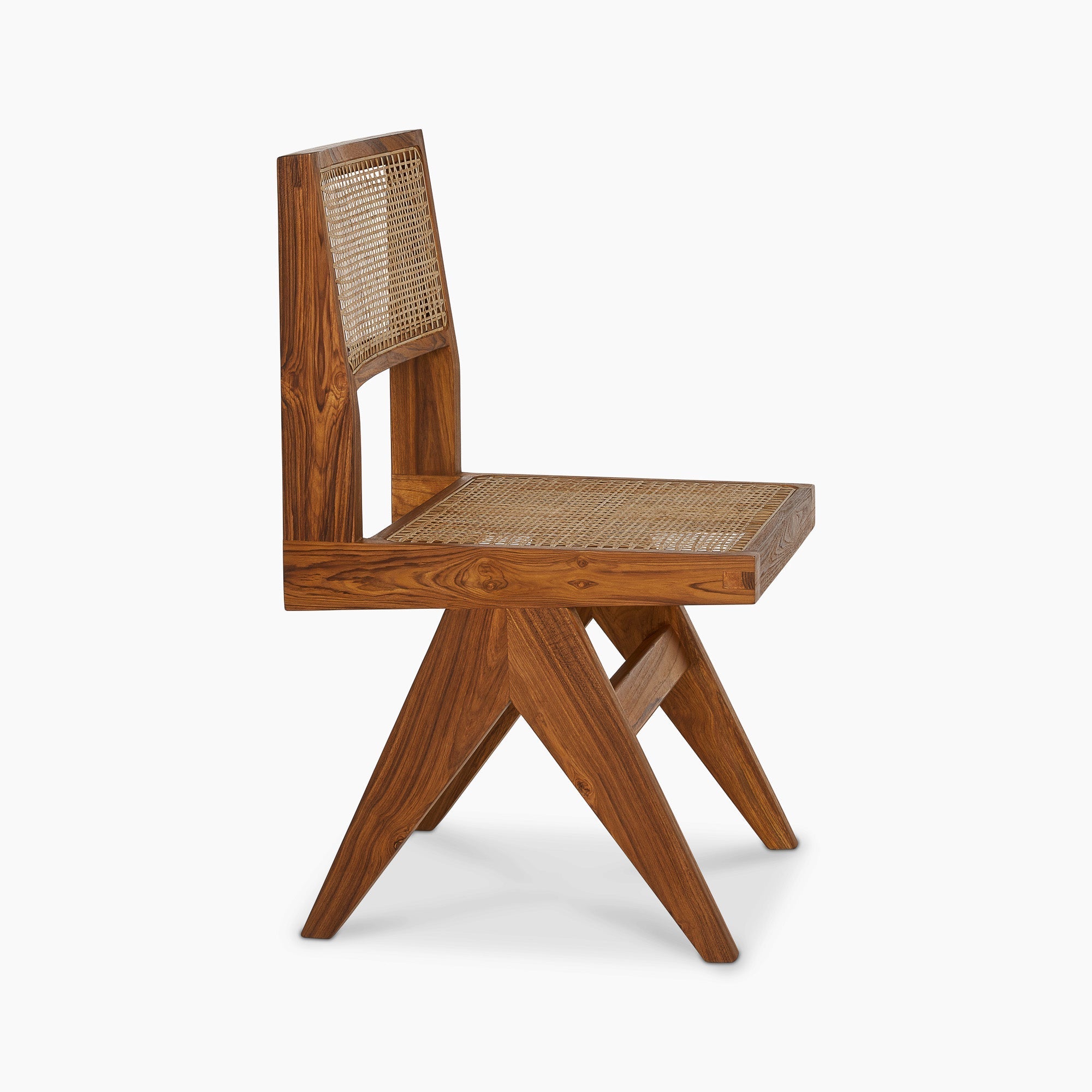 Jeanneret Armless Dining Chair - Black Teak - Floor Model - Grade A