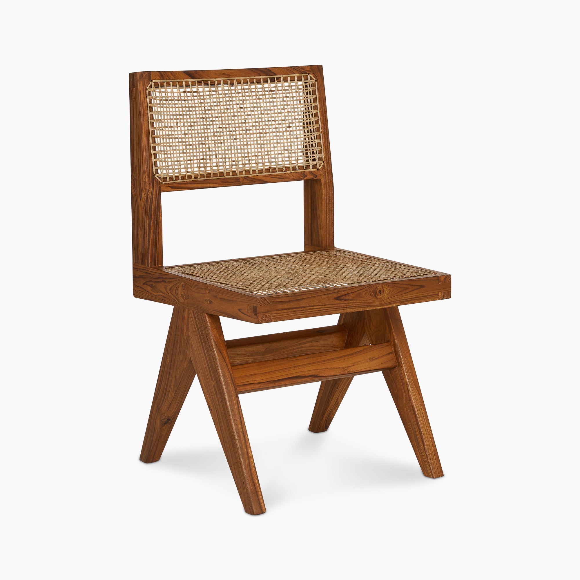 Jeanneret Armless Dining Chair - Black Teak - Floor Model - Grade A
