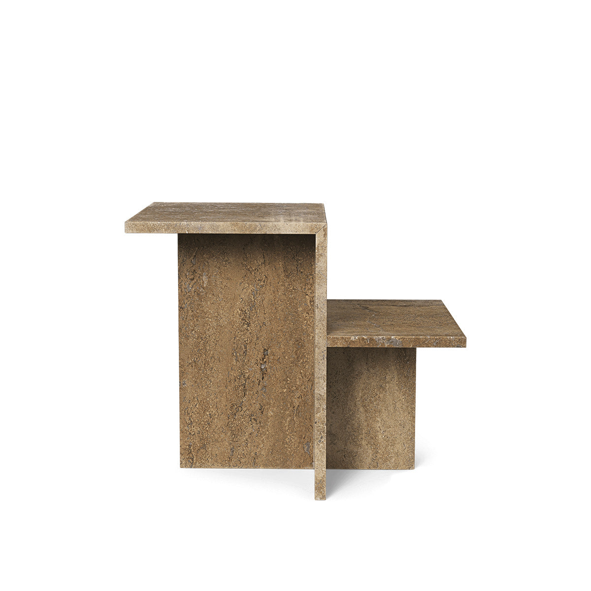 Distinct Side Table - Travertine
