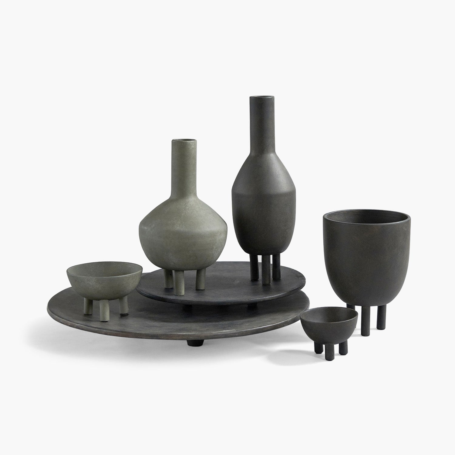 Duck Vase - Fat - Dark Grey
