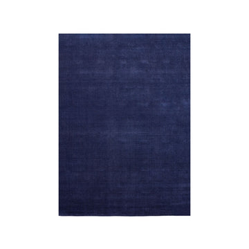 Vibrant Blue Earth Bamboo Rug