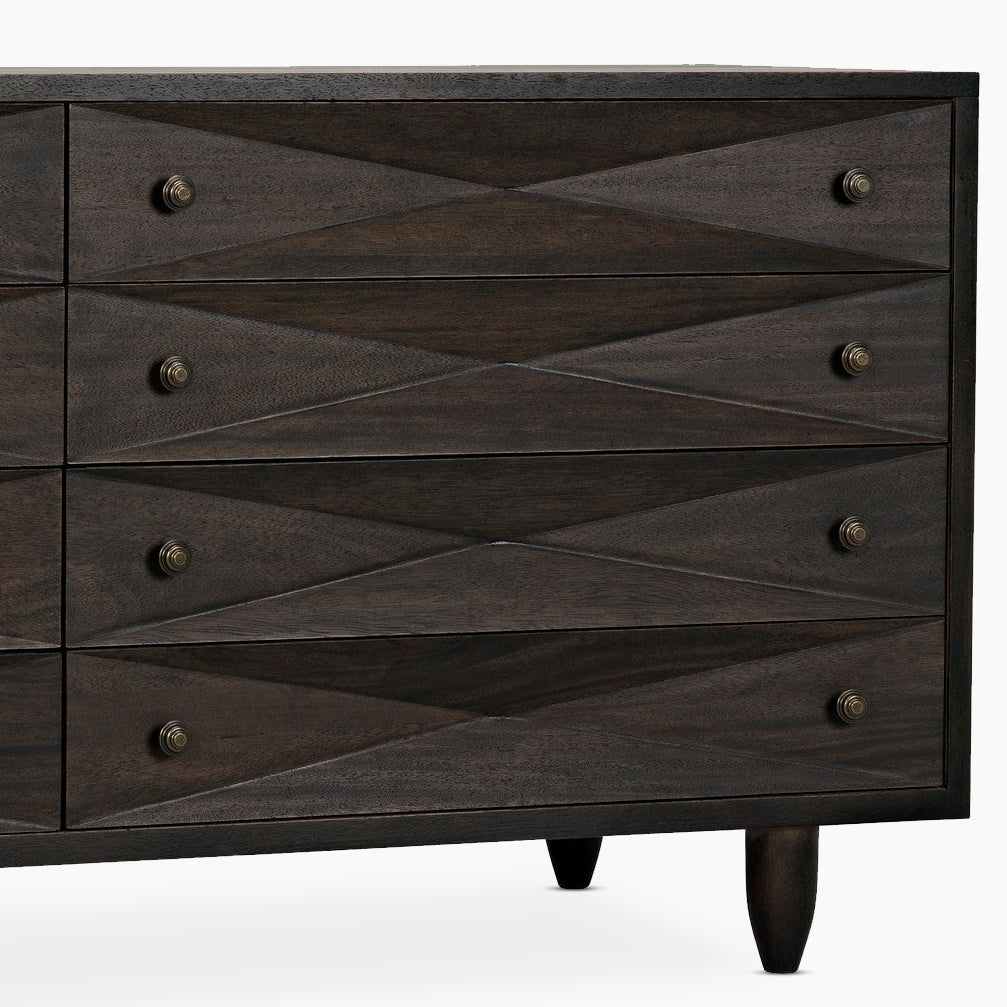 Piper Double Chest, Ebony Walnut