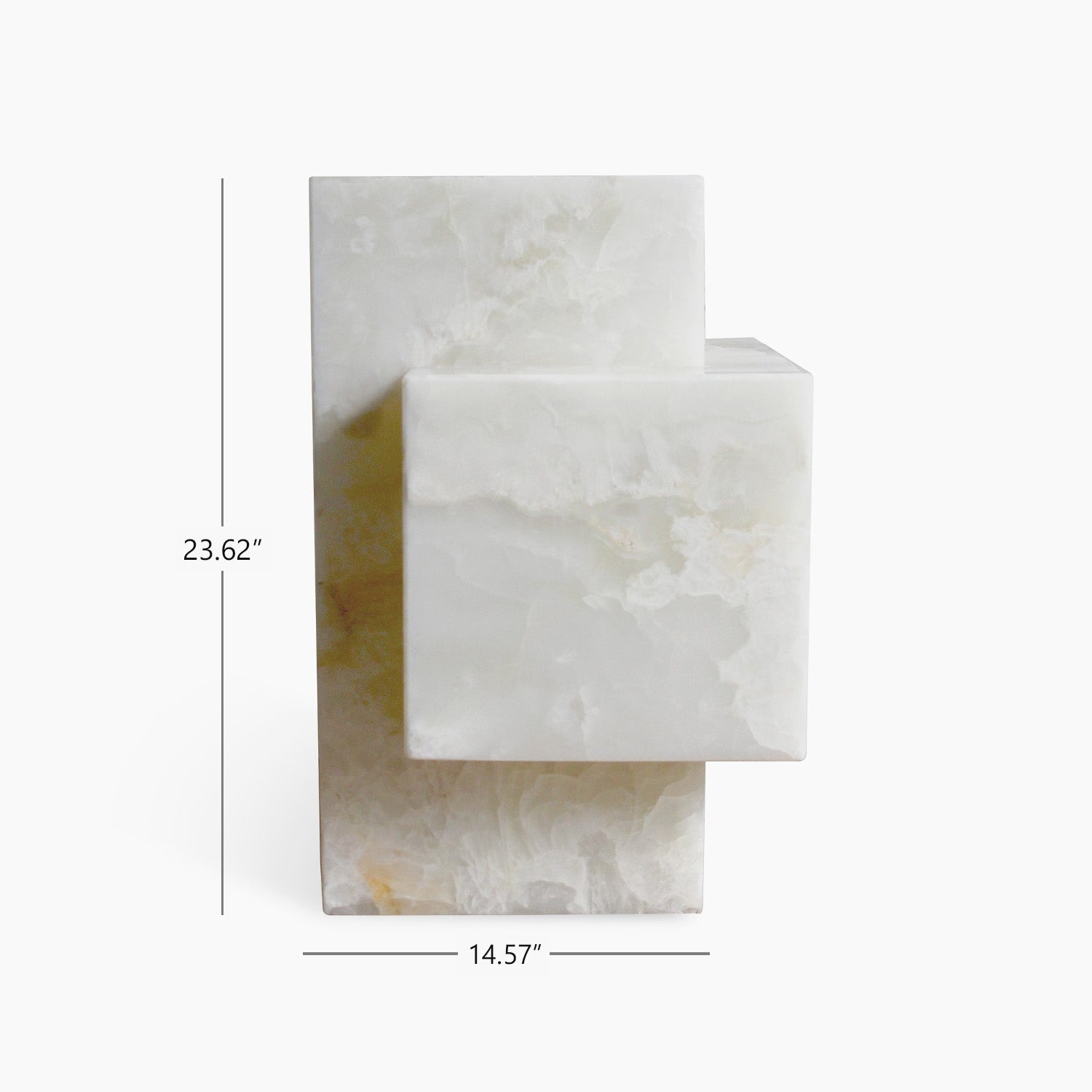 Ella White Onyx Table