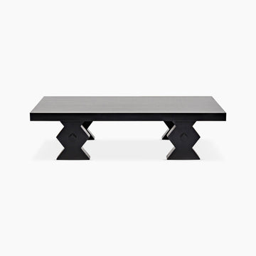Emerson Coffee Table, Hand Rubbed Black