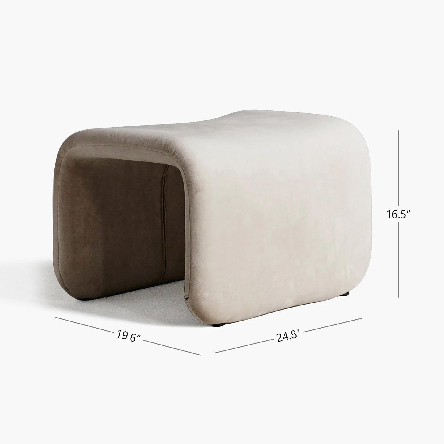 Etcetera Footstool - Dark Brown - Floor Model - Grade B