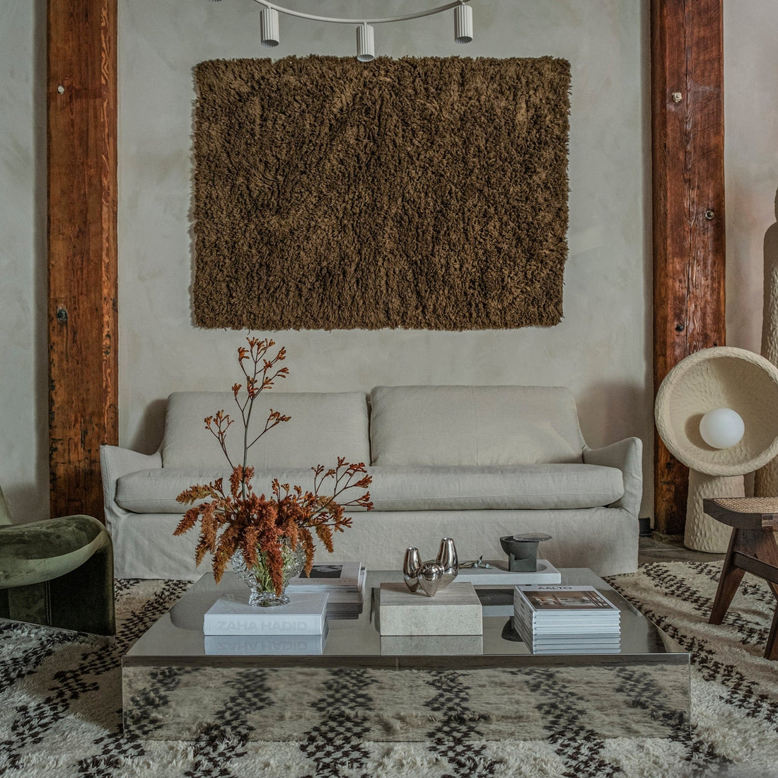 Meadow High Pile Rug - Tapenade