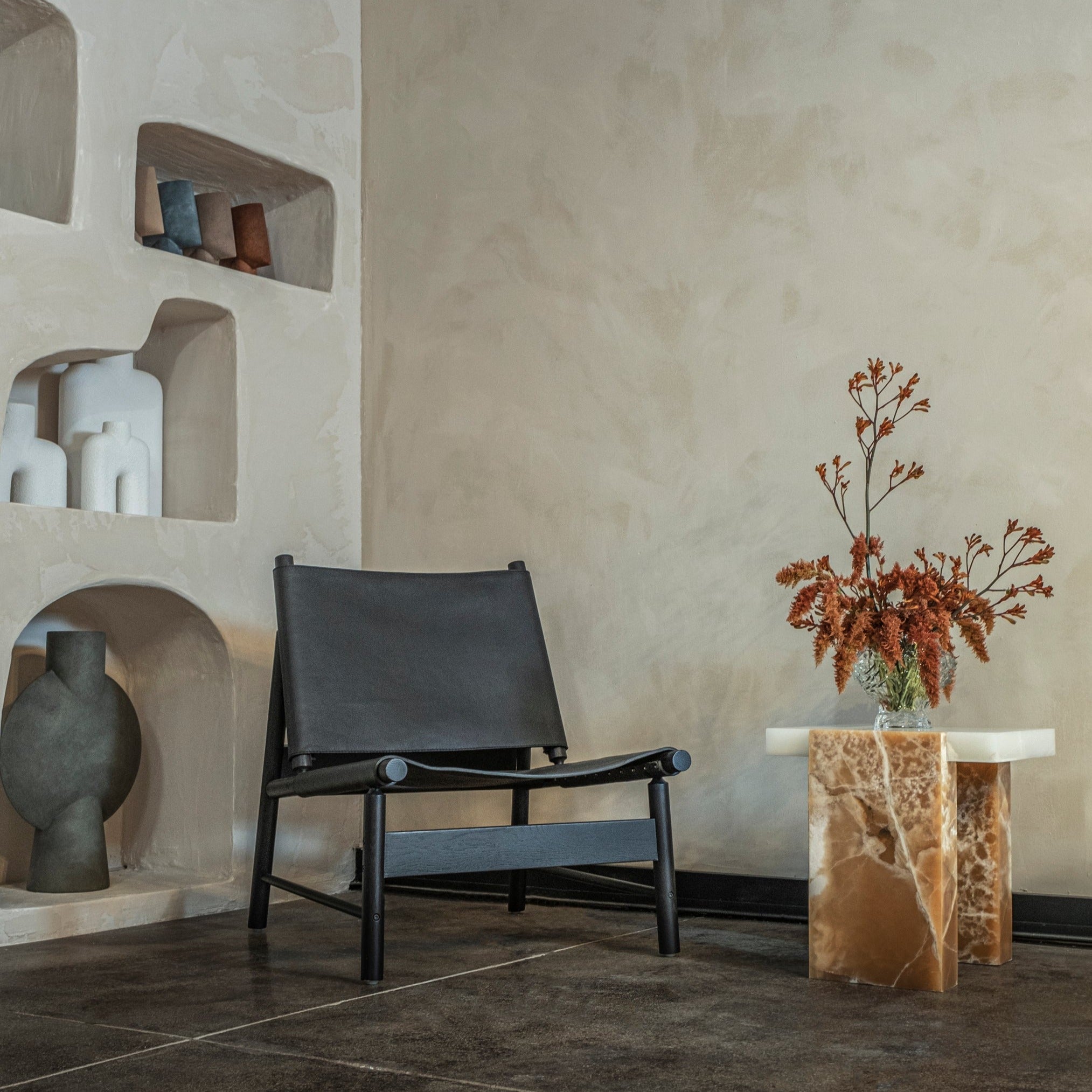 Sergio Leather Lounge Chair