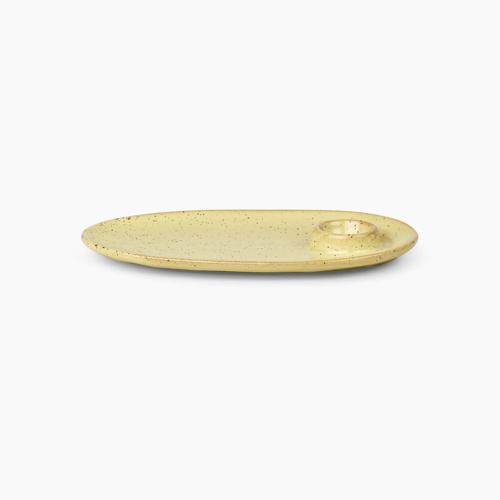 Flow Breakfast Plate - Yellow Speckle