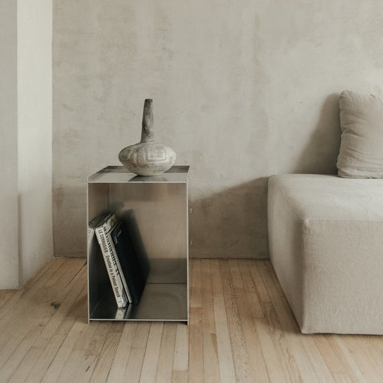 Rivet Box Table - Aluminum