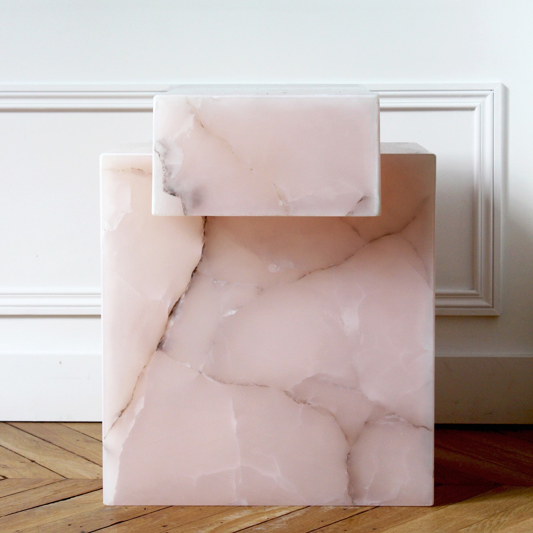 Gaia Pink Onyx Table