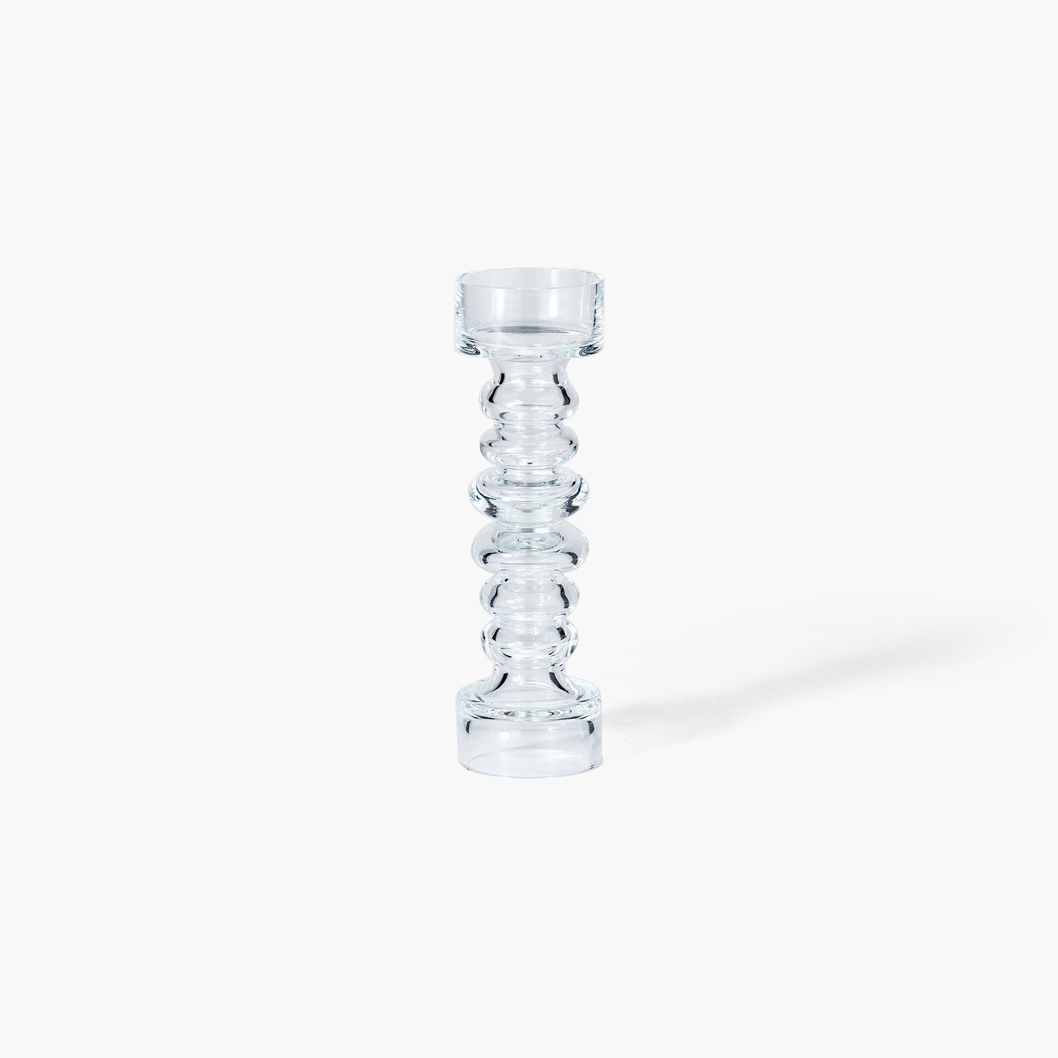 Glass Ribbed Candleholder/Vase