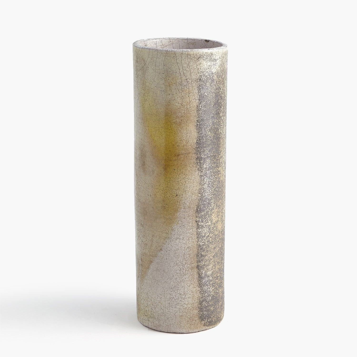 Golden Raku Vase
