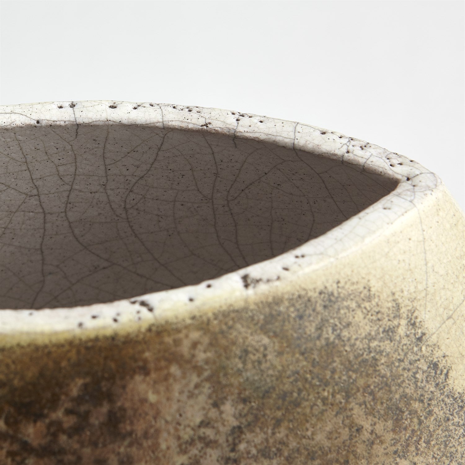Golden Raku Vase
