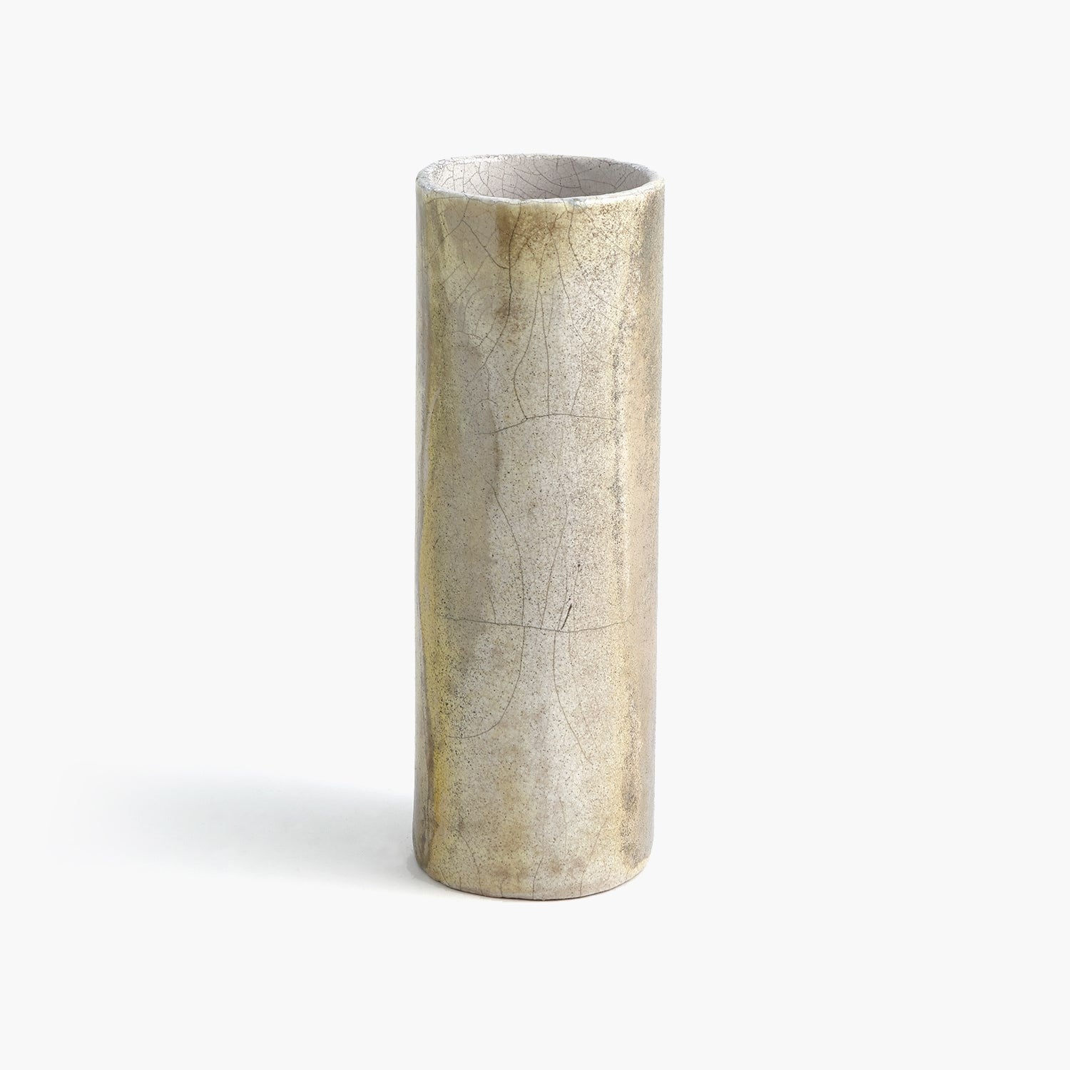Golden Raku Vase