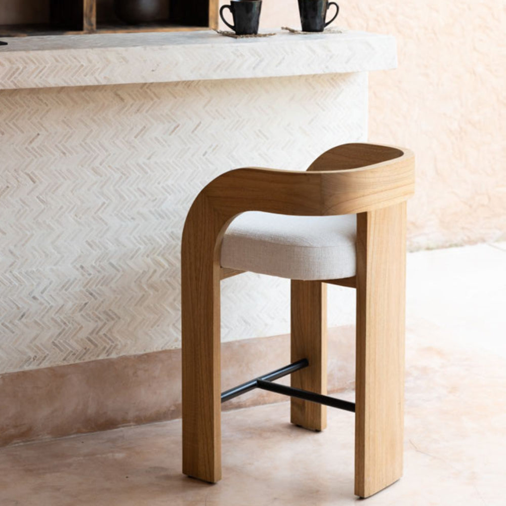 Gabi Half Moon Counter Stool