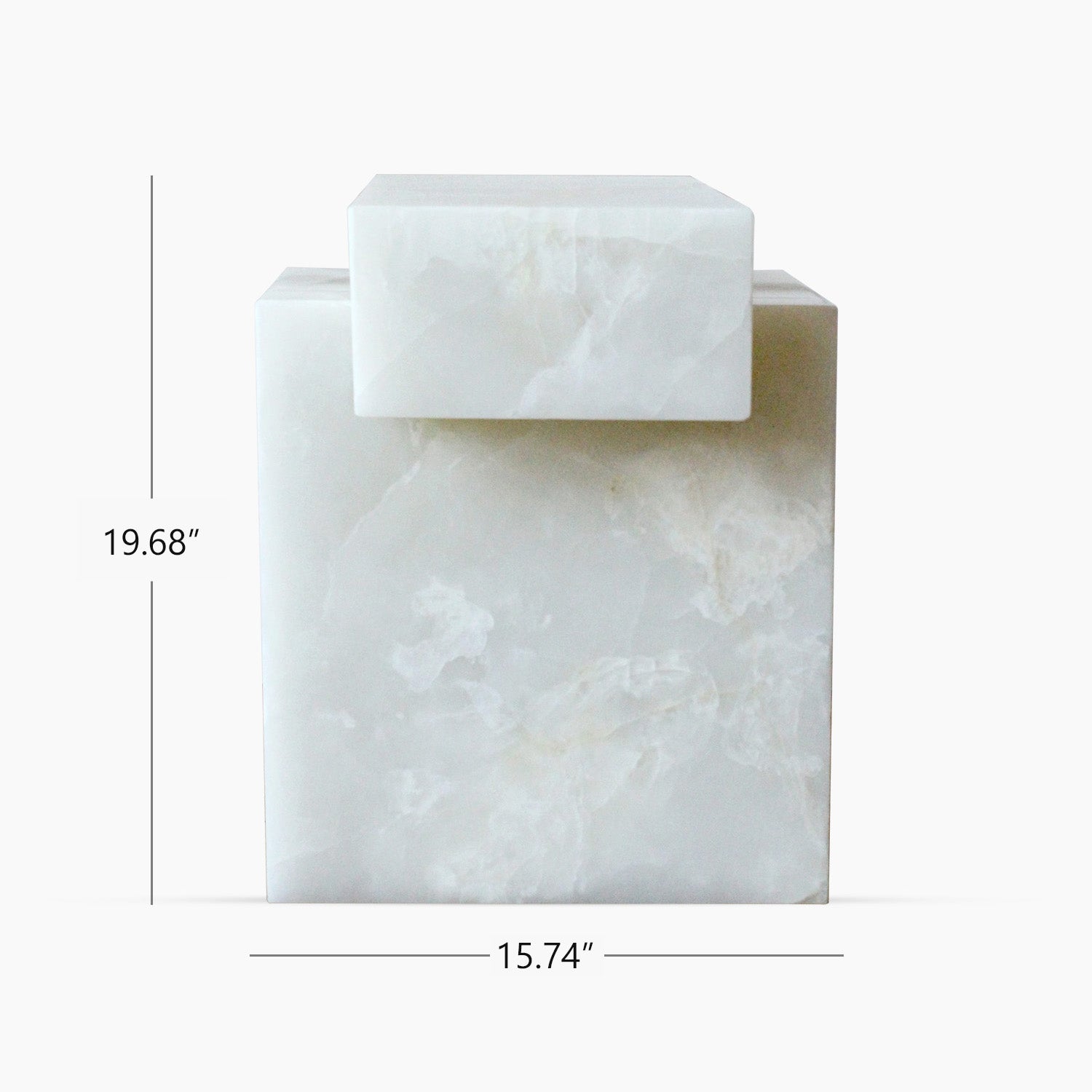 Gaia White Onyx Table