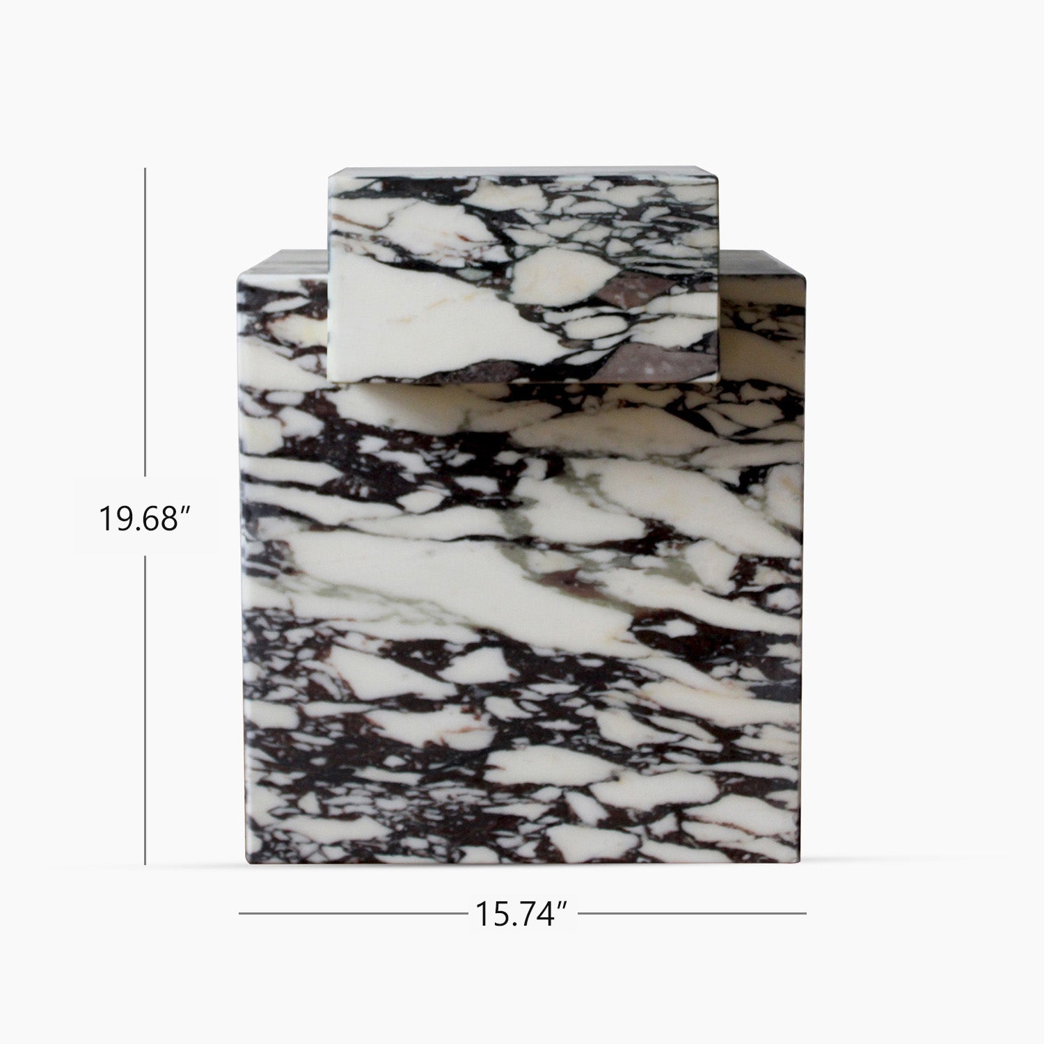 Gaia White Calacatta Viola Table
