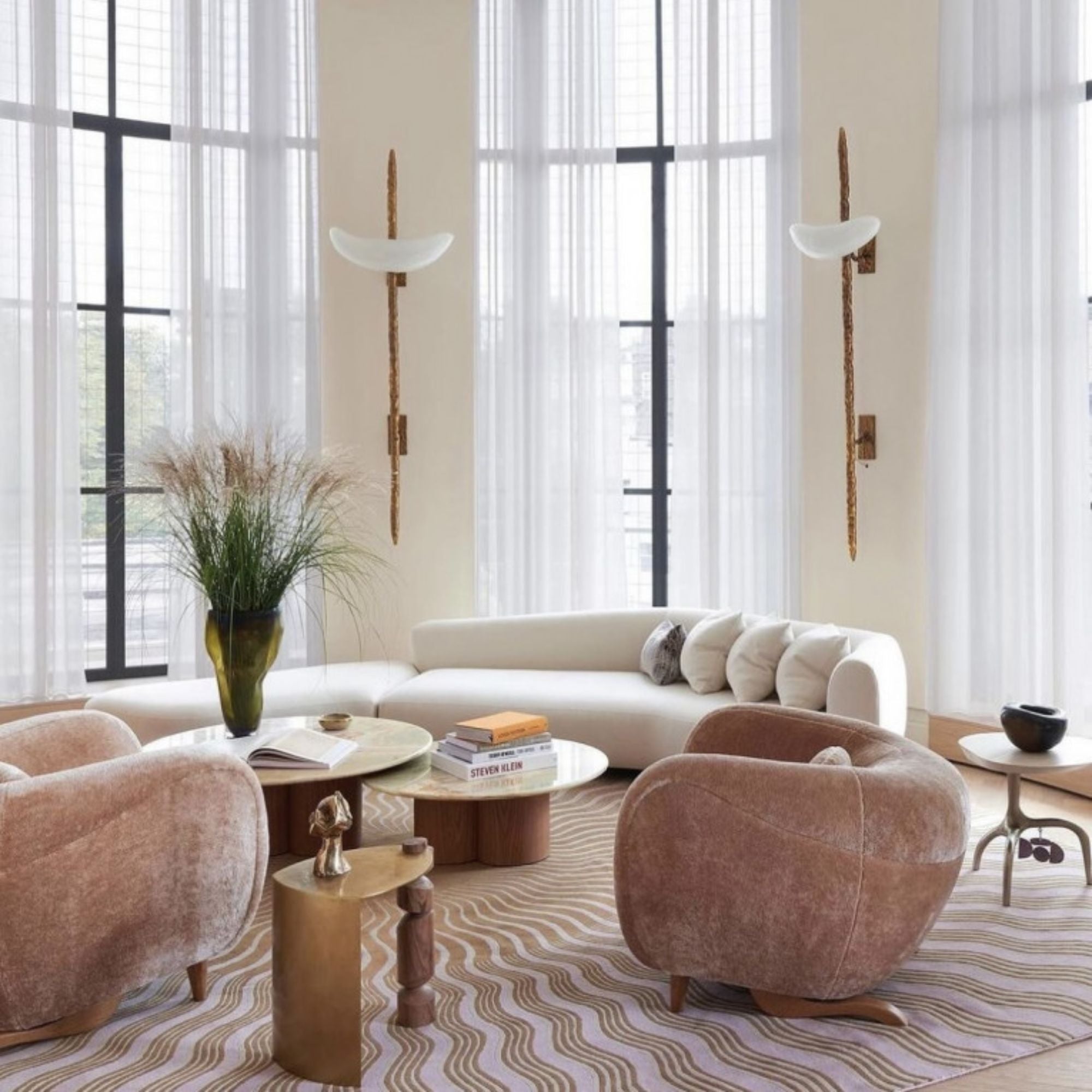 Gianni Solo Onyx and Wood Coffee Table