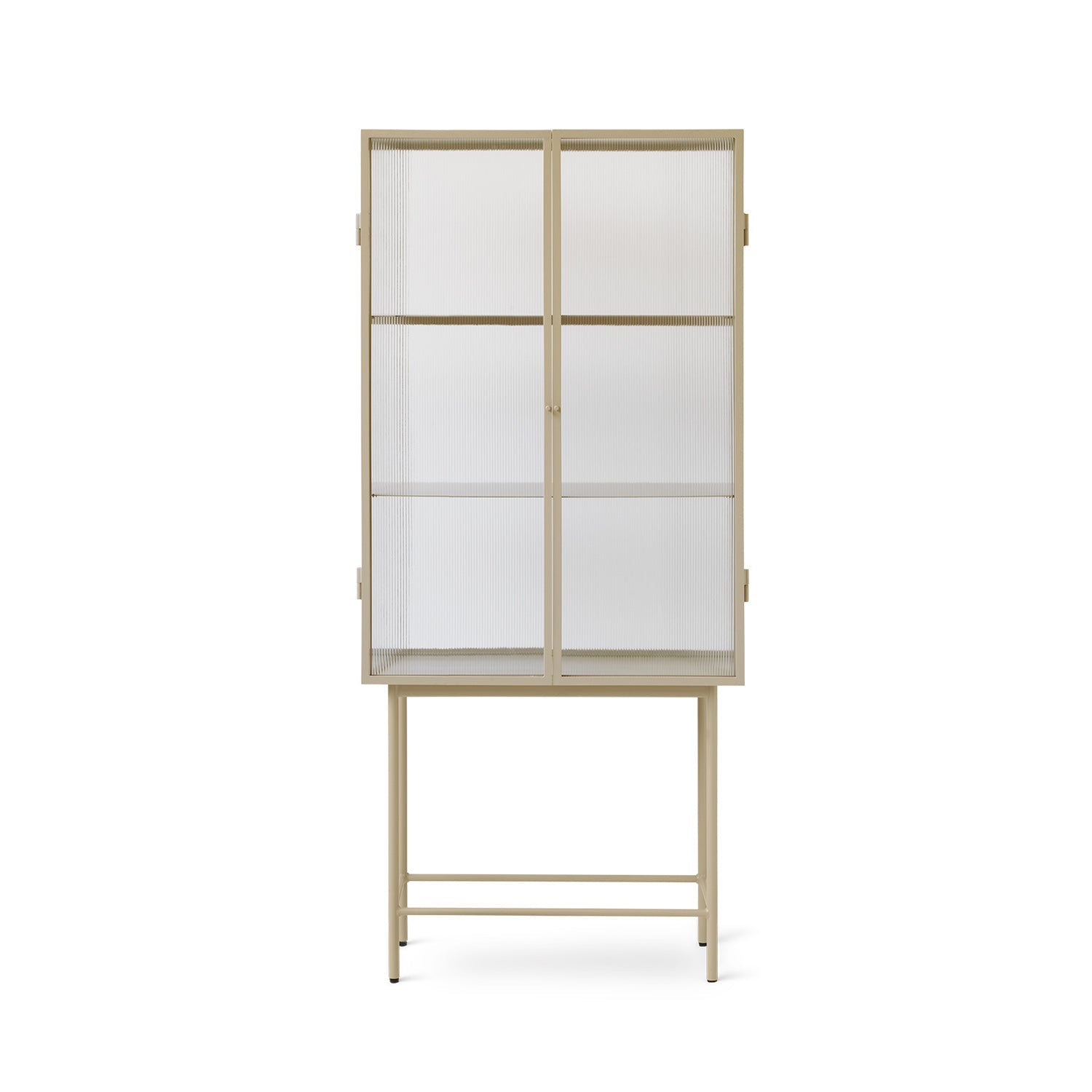 Haze Vitrine - Reeded glass - Cashmere