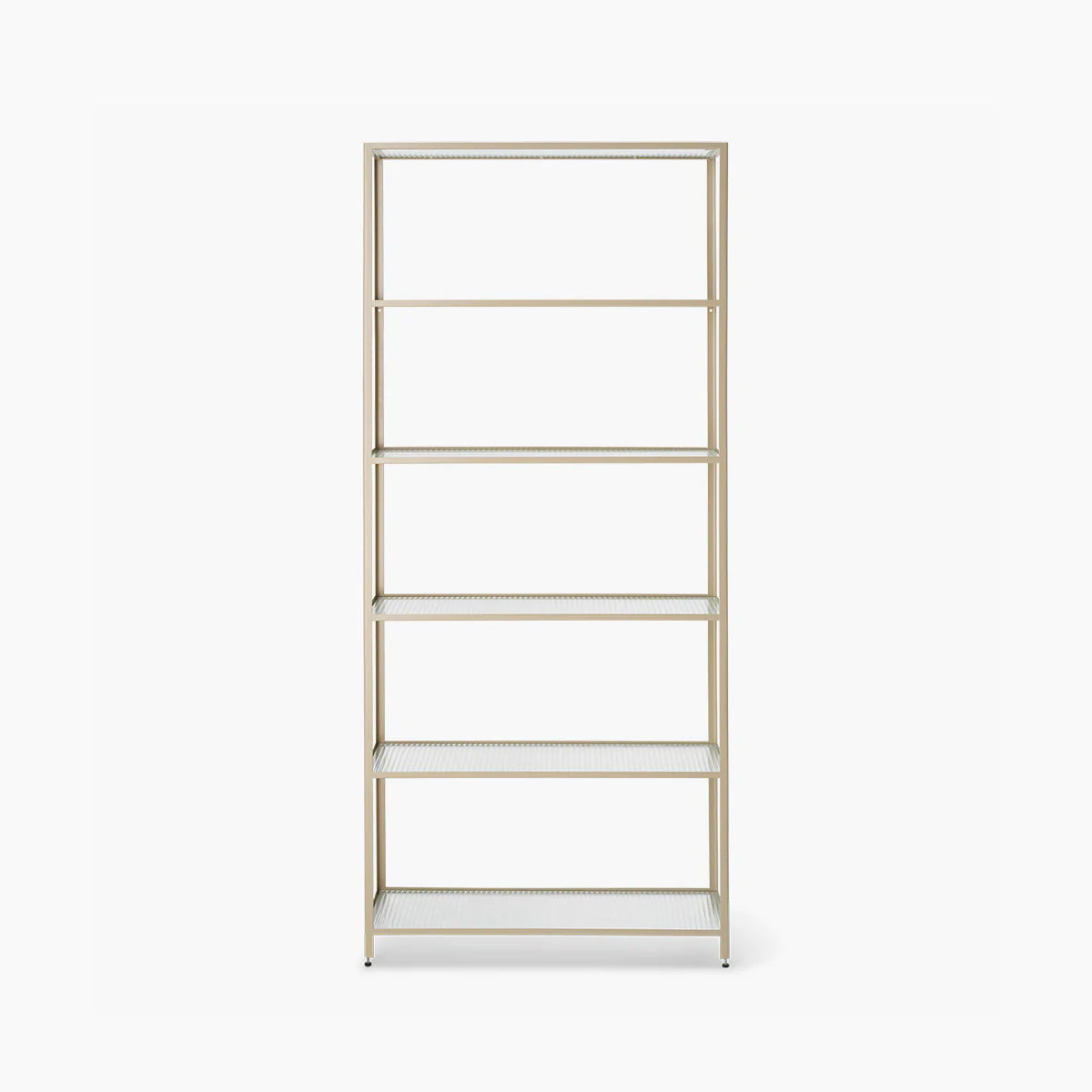 Haze Bookcase - Reeded glass - Cashmere