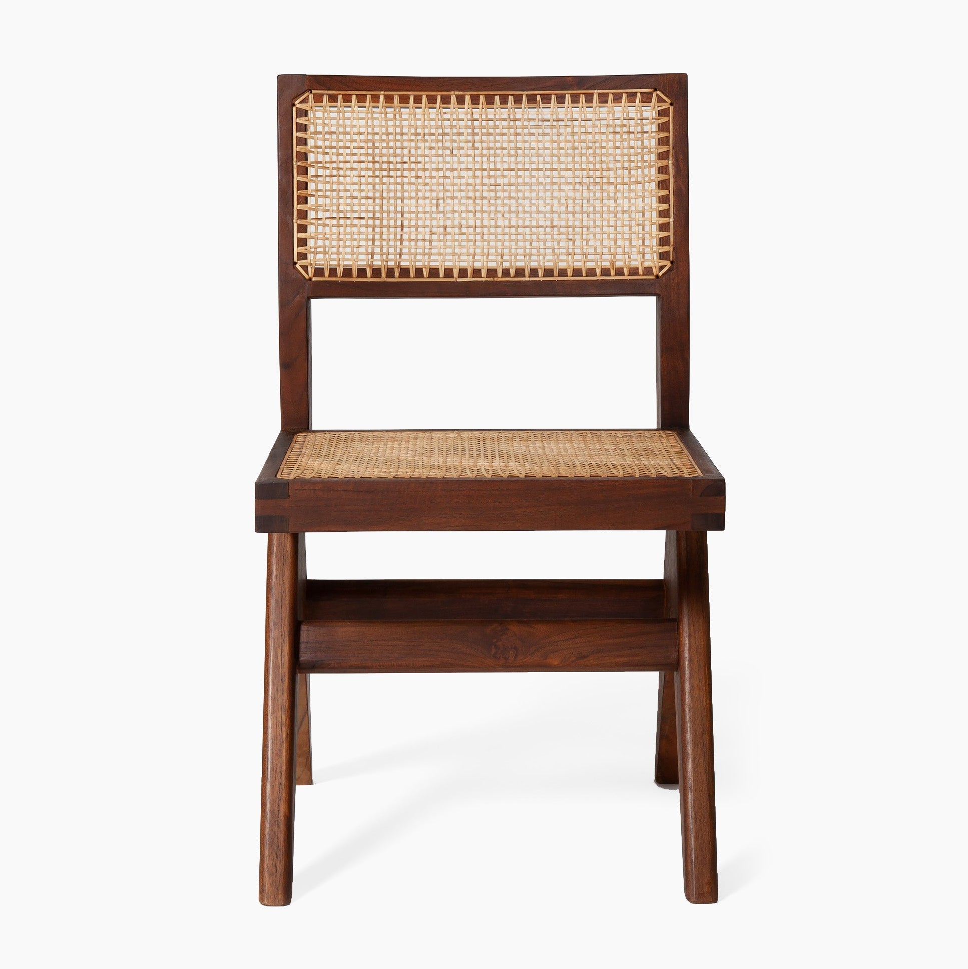 Jeanneret Armless Dining Chair - Black Teak - Floor Model - Grade A