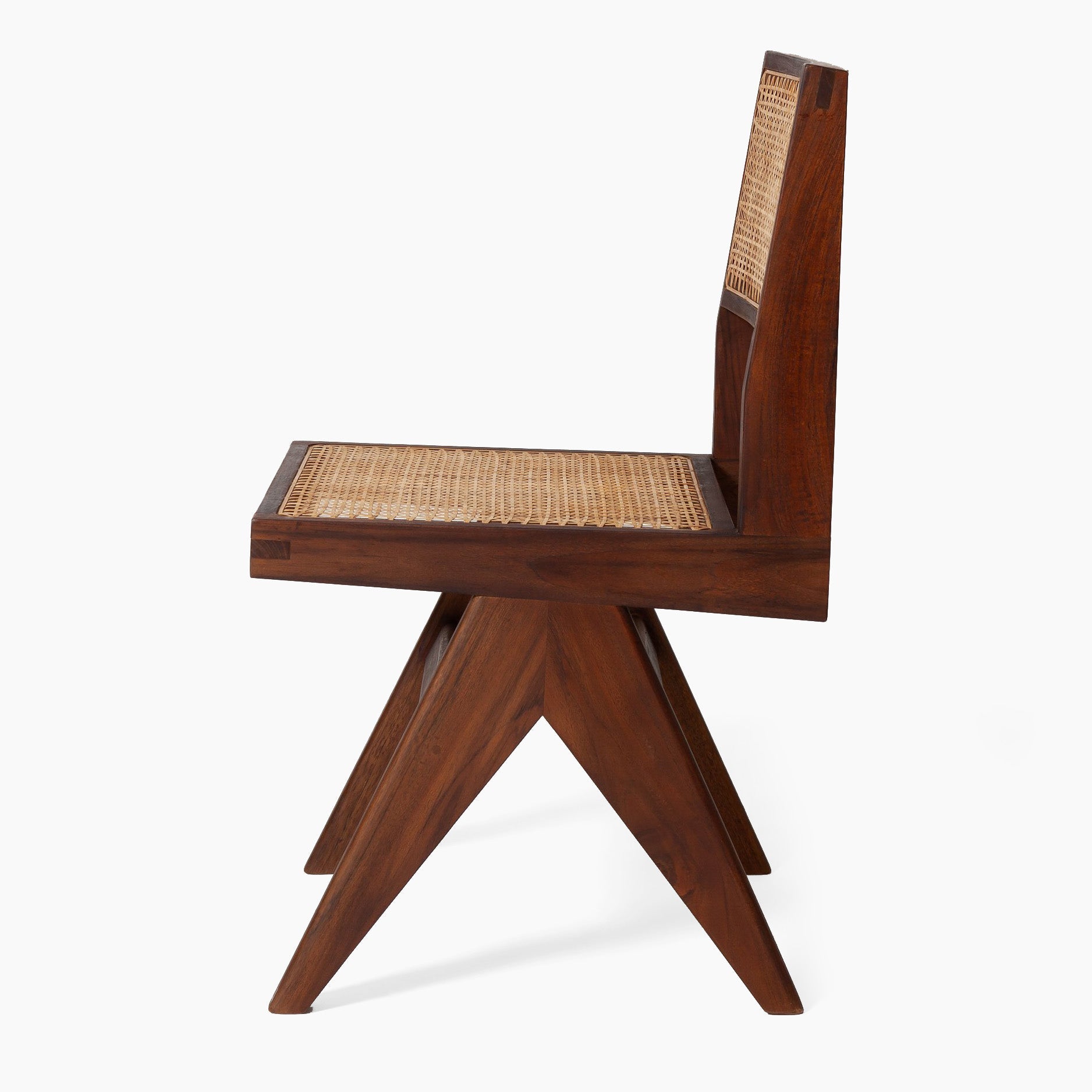 Jeanneret Armless Dining Chair - Black Teak - Floor Model - Grade A