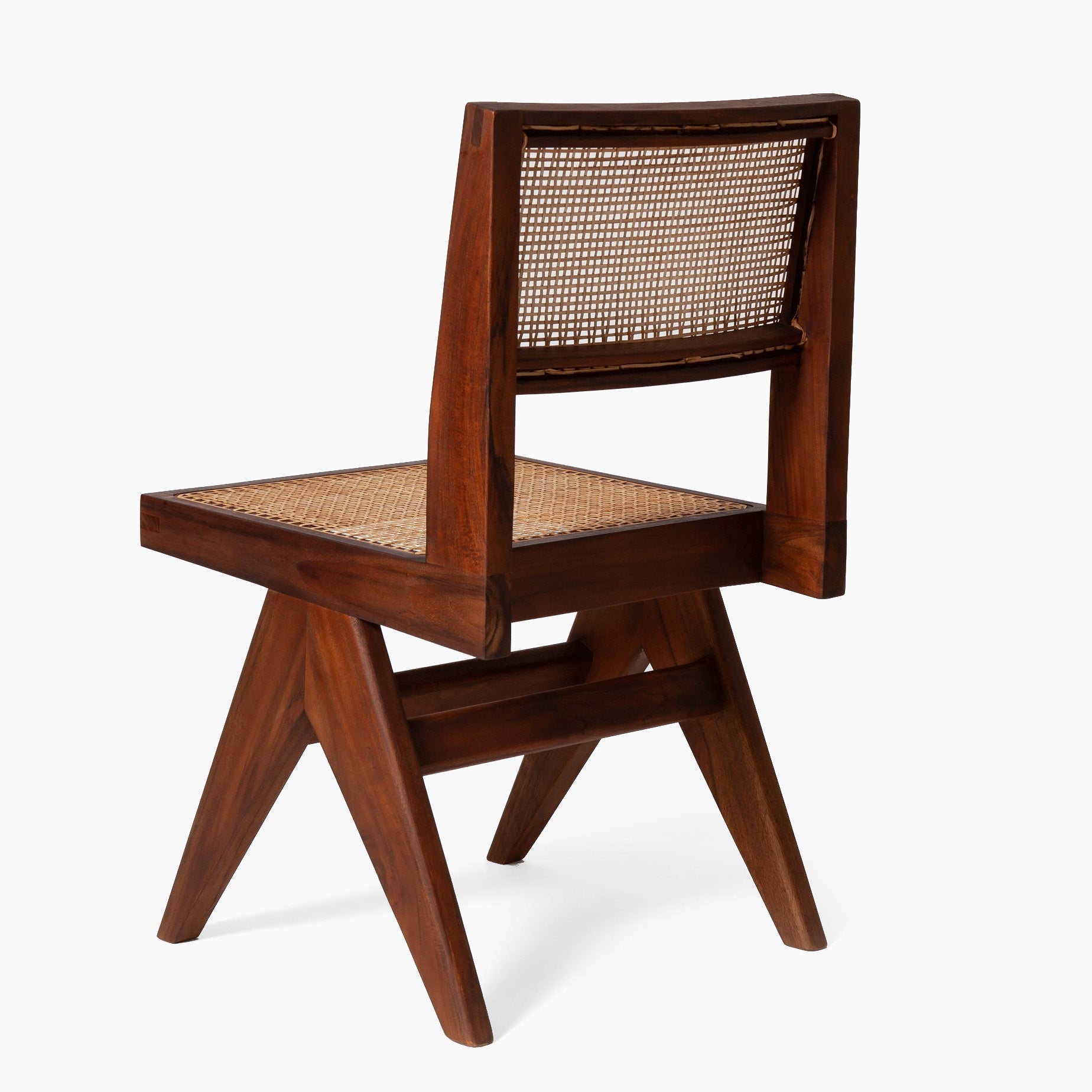 Jeanneret Armless Dining Chair - Black Teak - Floor Model - Grade A
