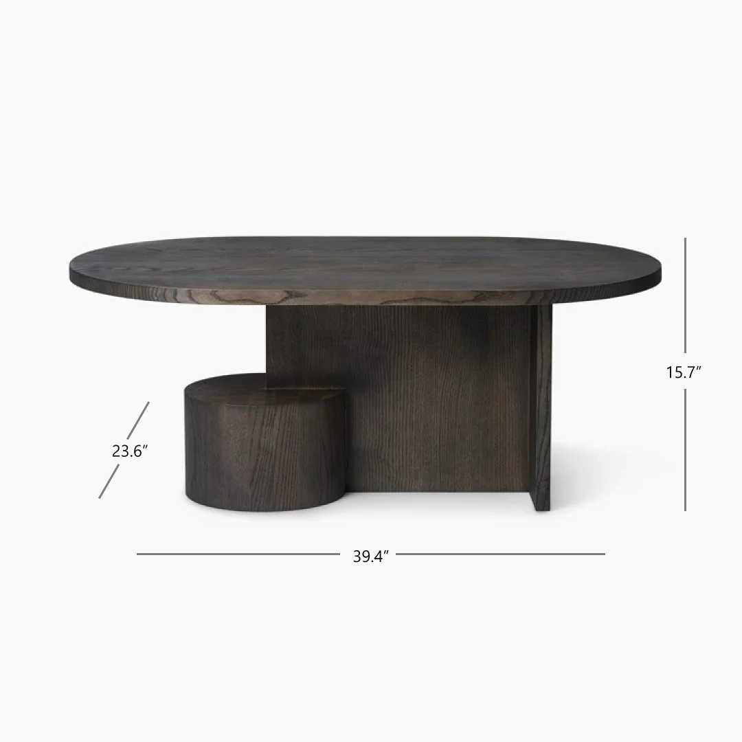 Insert Coffee Table - Black Stained Ash