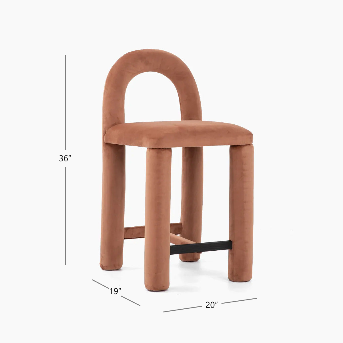 Temi Bar & Counter Height Stool - Lavender - Open Box