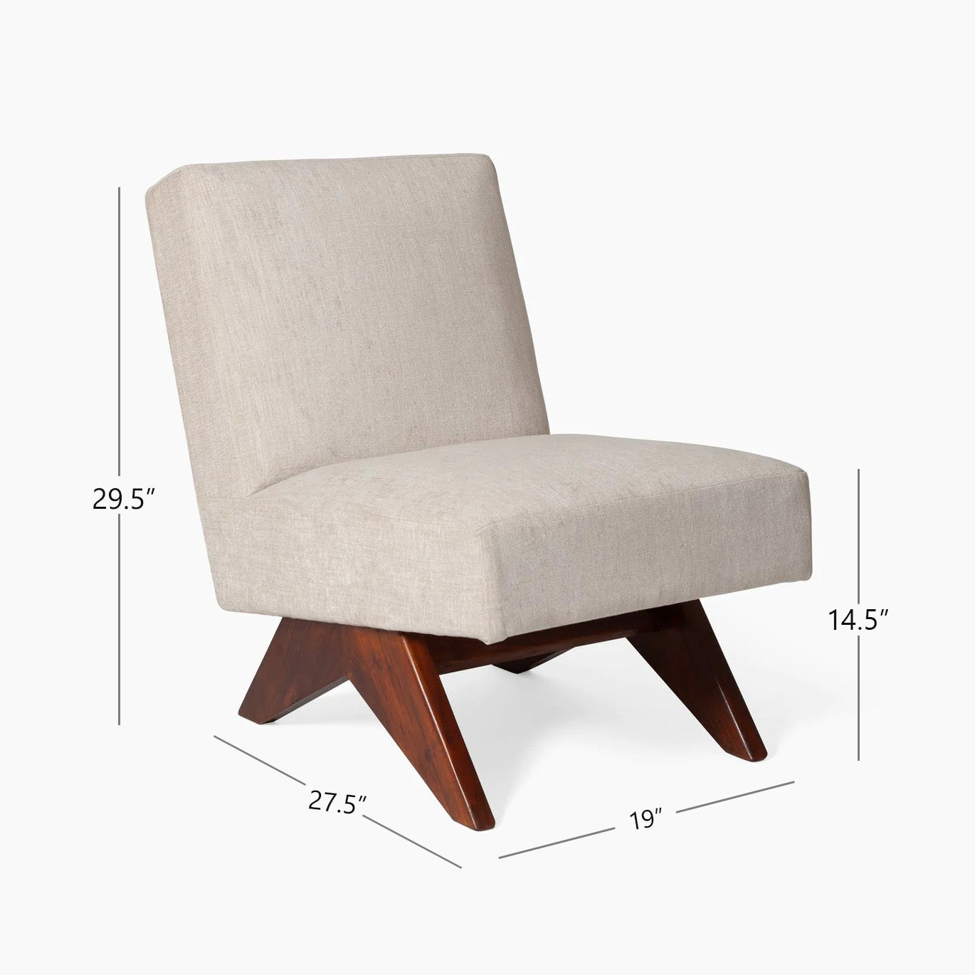 Jeanneret Lounge Sofa Chair - Ash Grey - Floor Model - Grade A