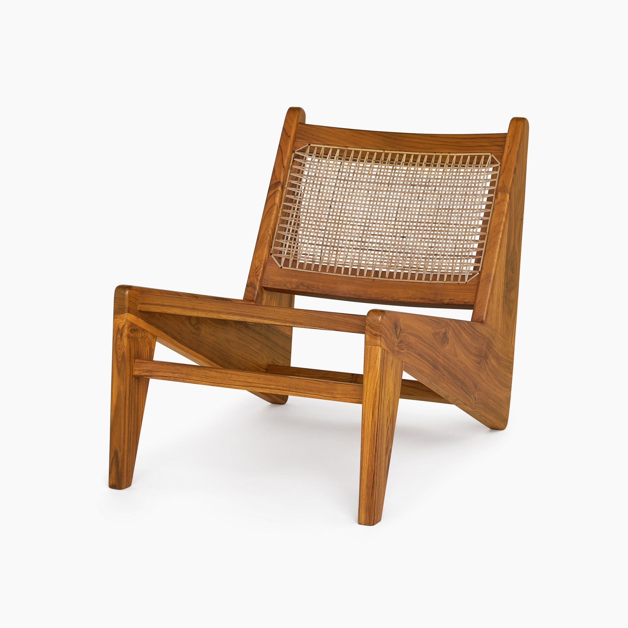 Jeanneret Kangaroo Lounge Chair - Black Teak - Floor Model - Grade A