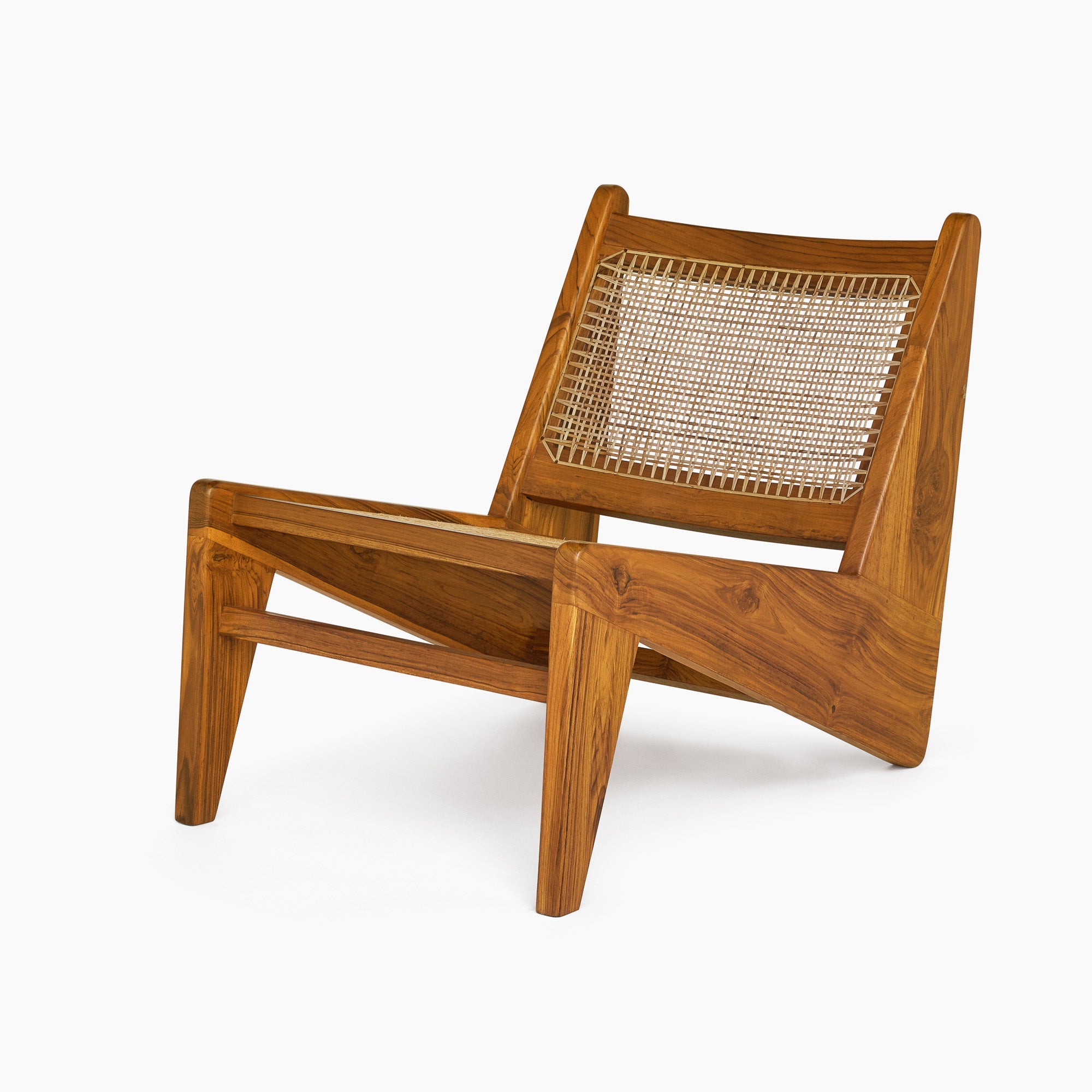 Jeanneret Kangaroo Lounge Chair - Black Teak - Floor Model - Grade A