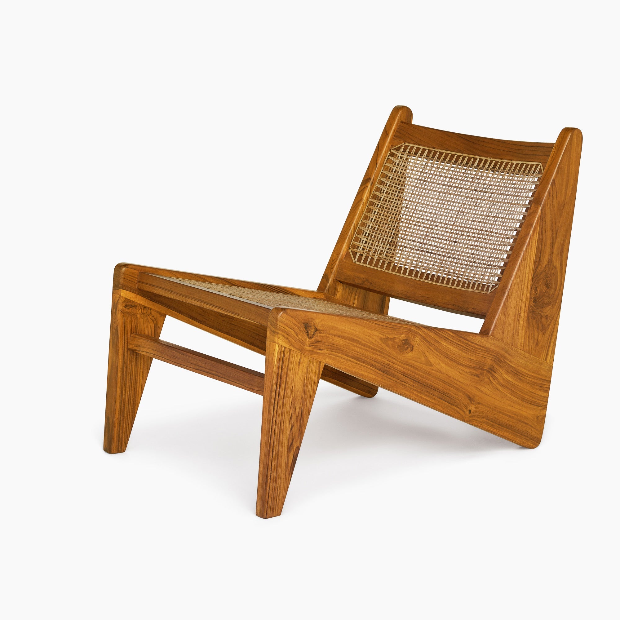 Jeanneret Kangaroo Lounge Chair - Black Teak - Floor Model - Grade A