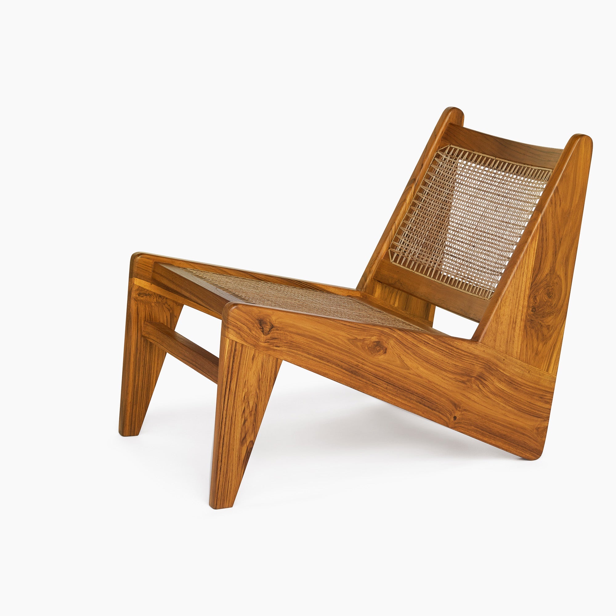 Jeanneret Kangaroo Lounge Chair - Black Teak - Floor Model - Grade A