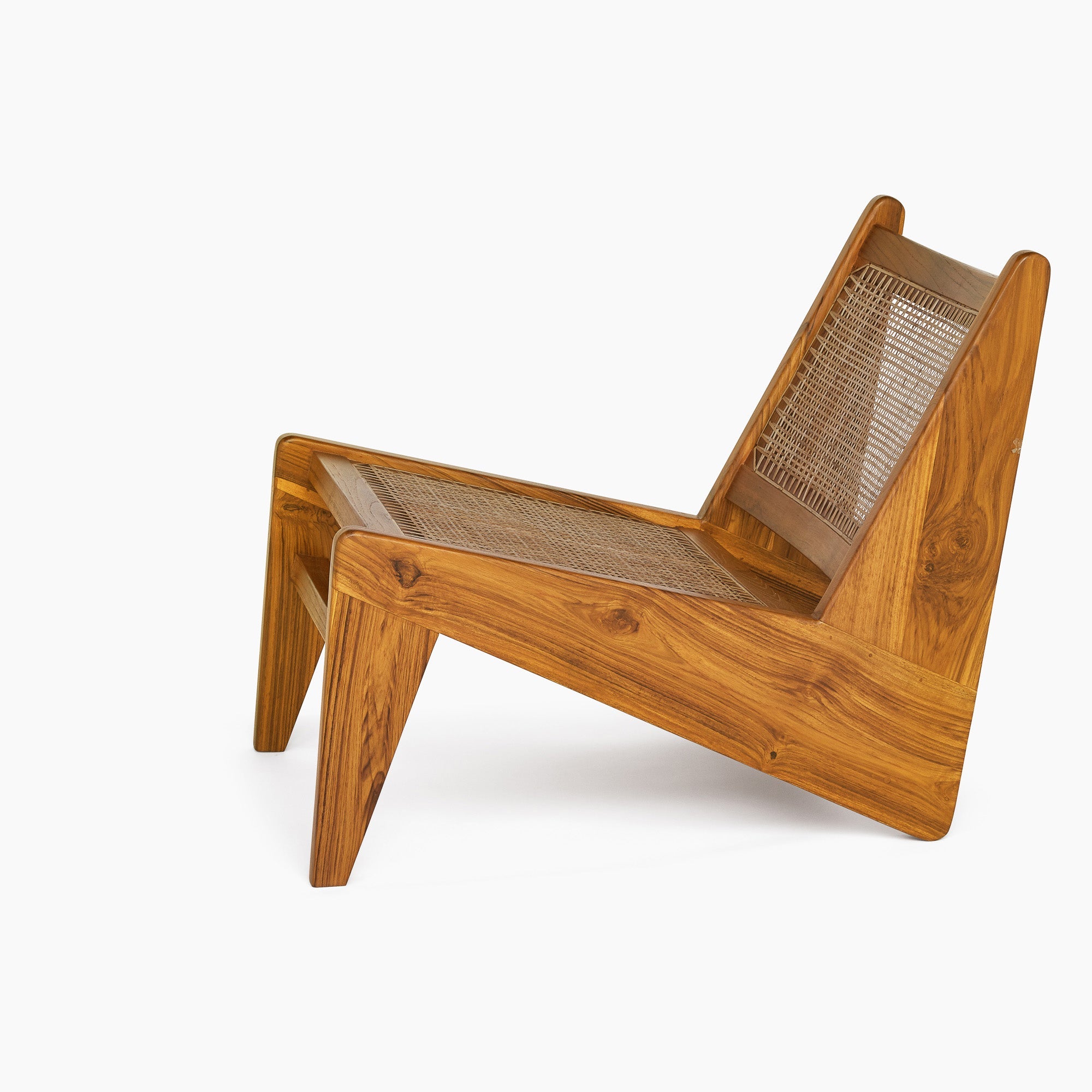 Jeanneret Kangaroo Lounge Chair - Black Teak - Floor Model - Grade A