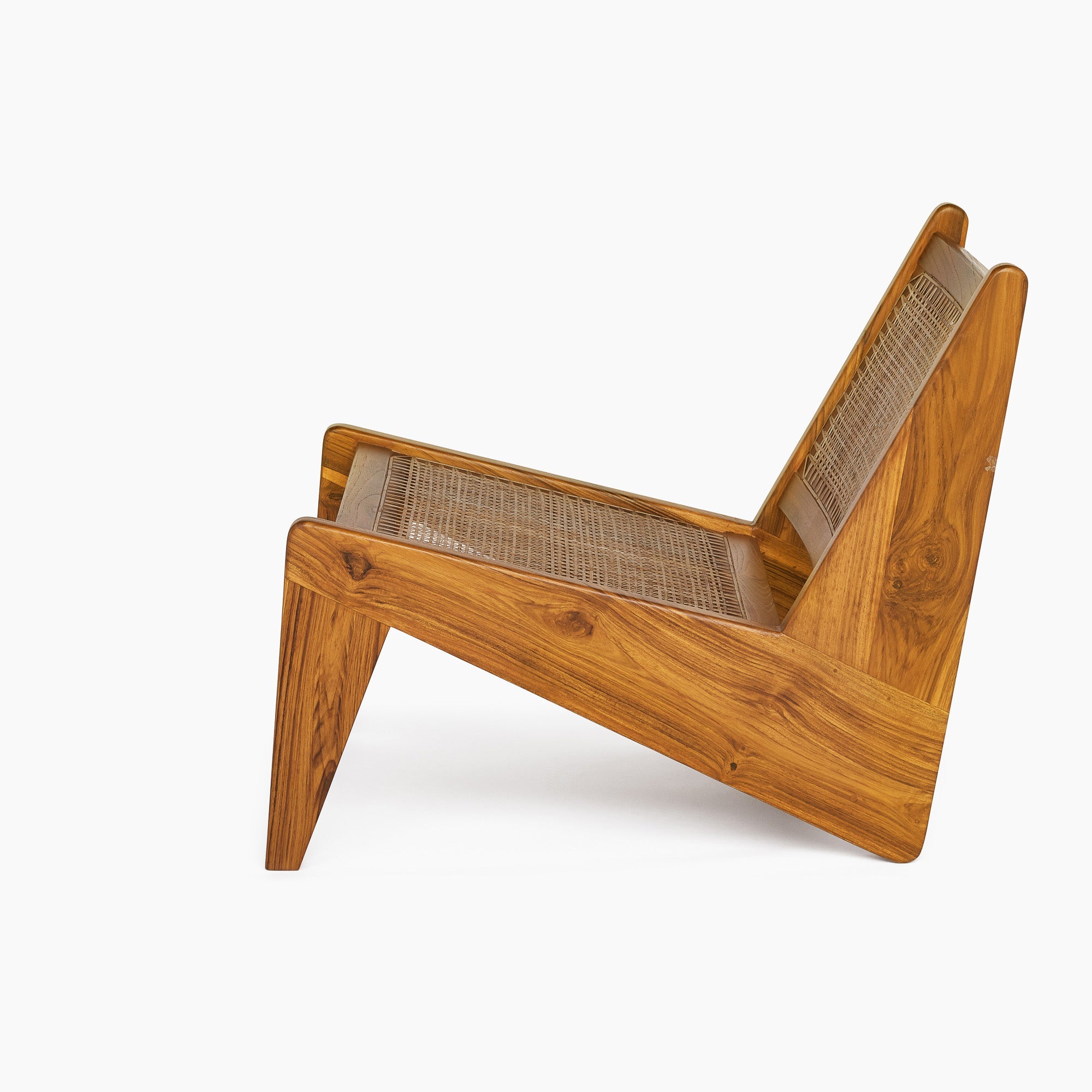 Jeanneret Kangaroo Lounge Chair - Black Teak - Floor Model - Grade A