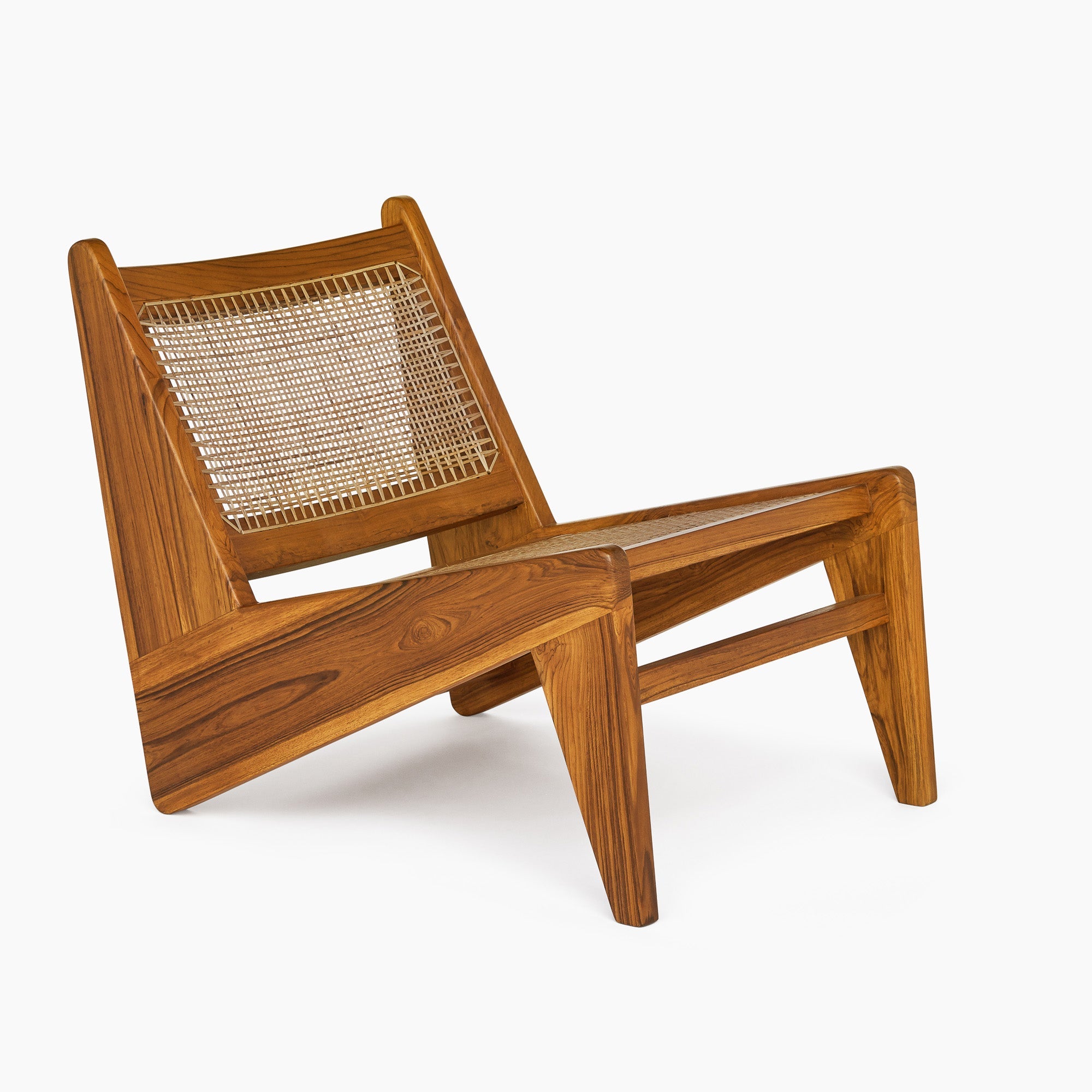 Jeanneret Kangaroo Lounge Chair - Black Teak - Floor Model - Grade A