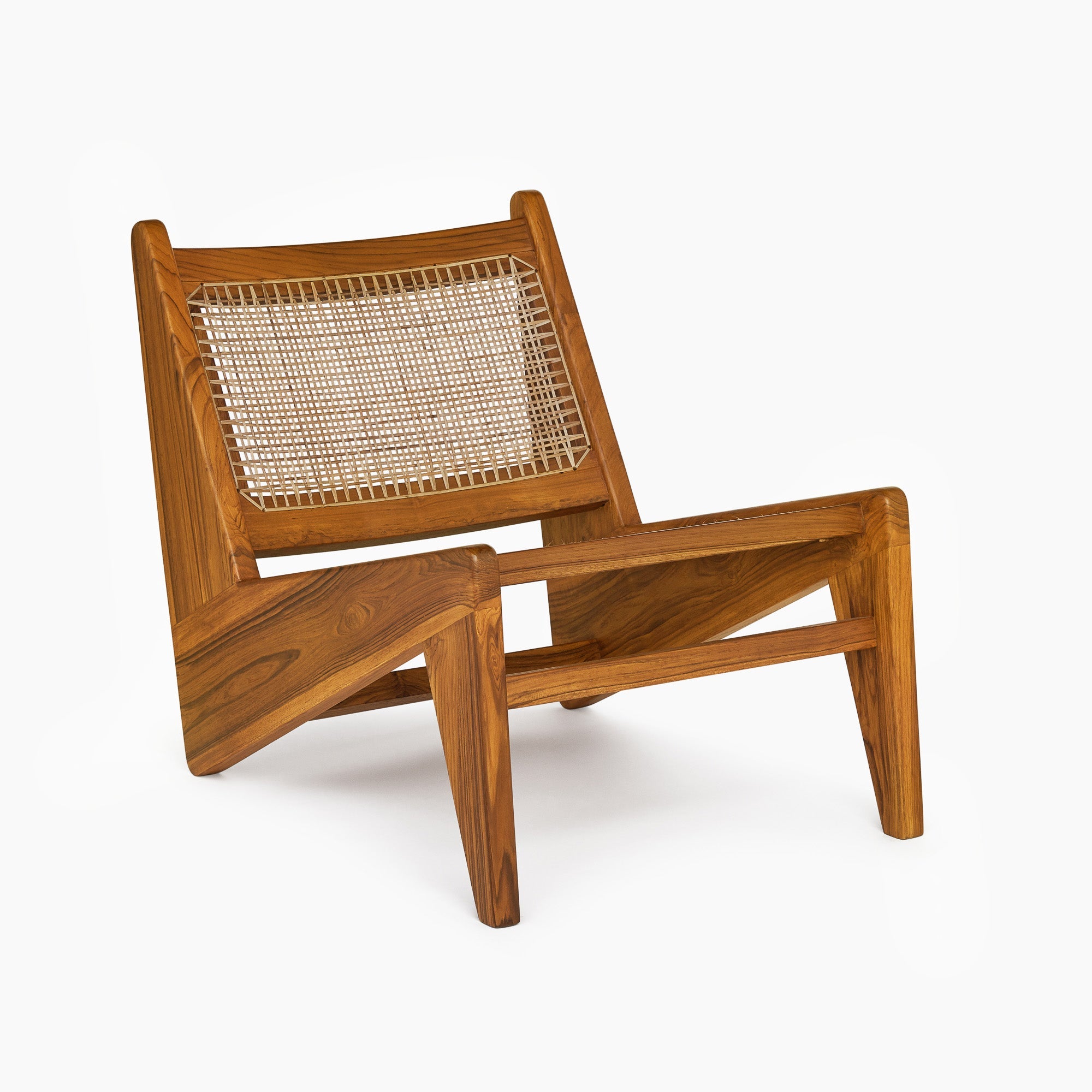 Jeanneret Kangaroo Lounge Chair - Black Teak - Floor Model - Grade A