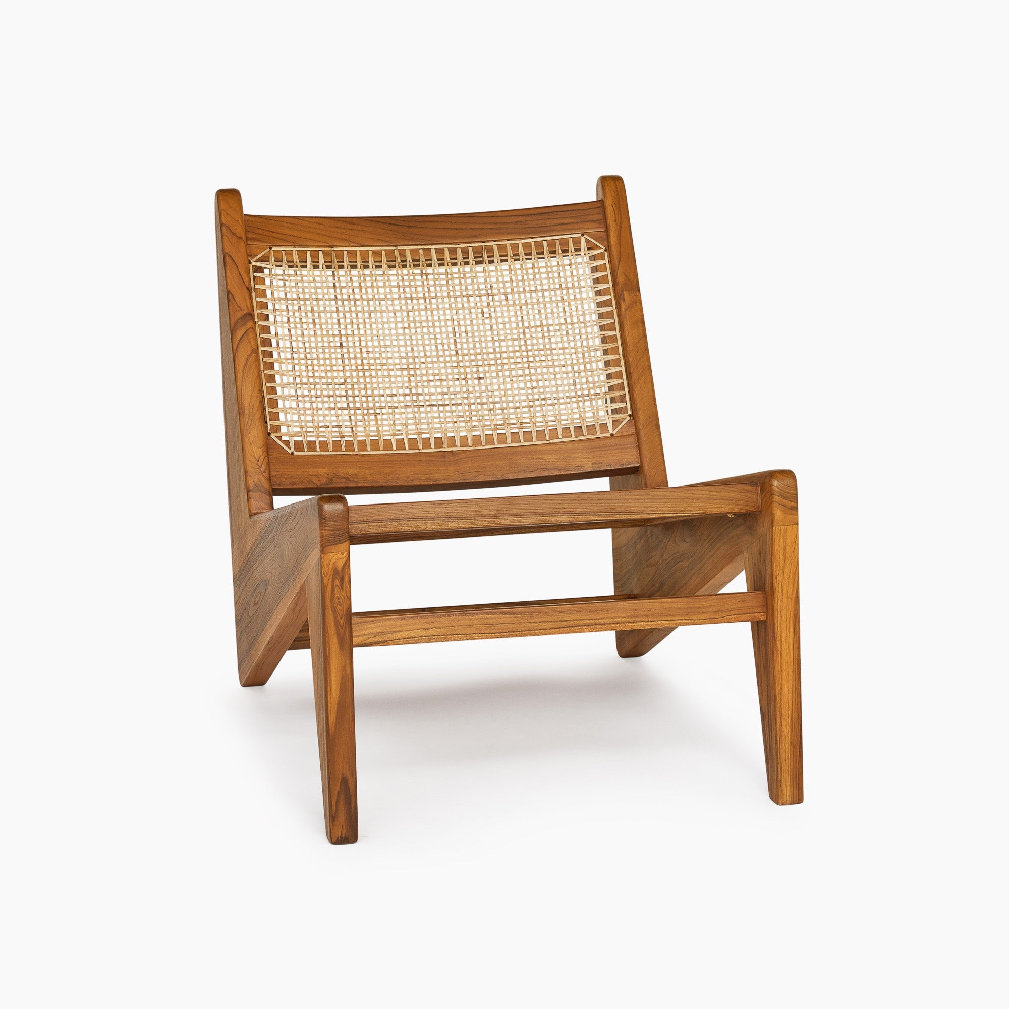 Jeanneret Kangaroo Lounge Chair - Black Teak - Floor Model - Grade A