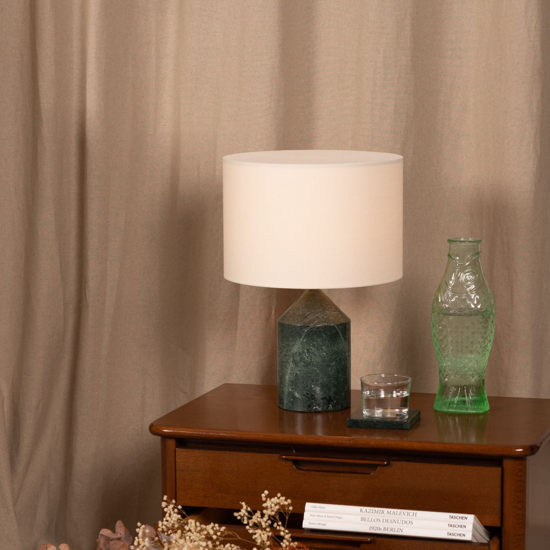 Josef Green Marble Table Lamp