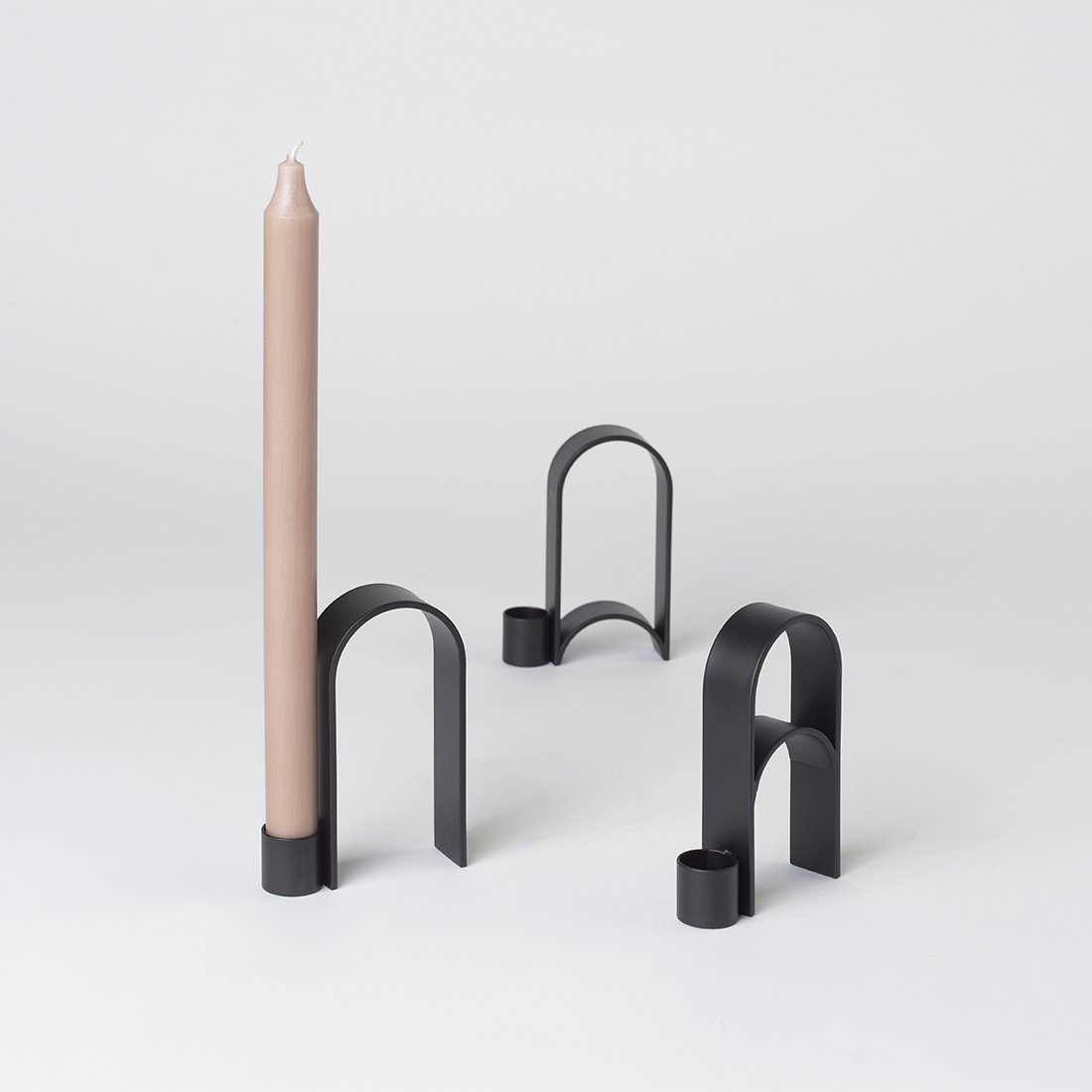 Kristina Dam Studio Arch Candleholder Vol. 2, Black - Floor Model - Grade B